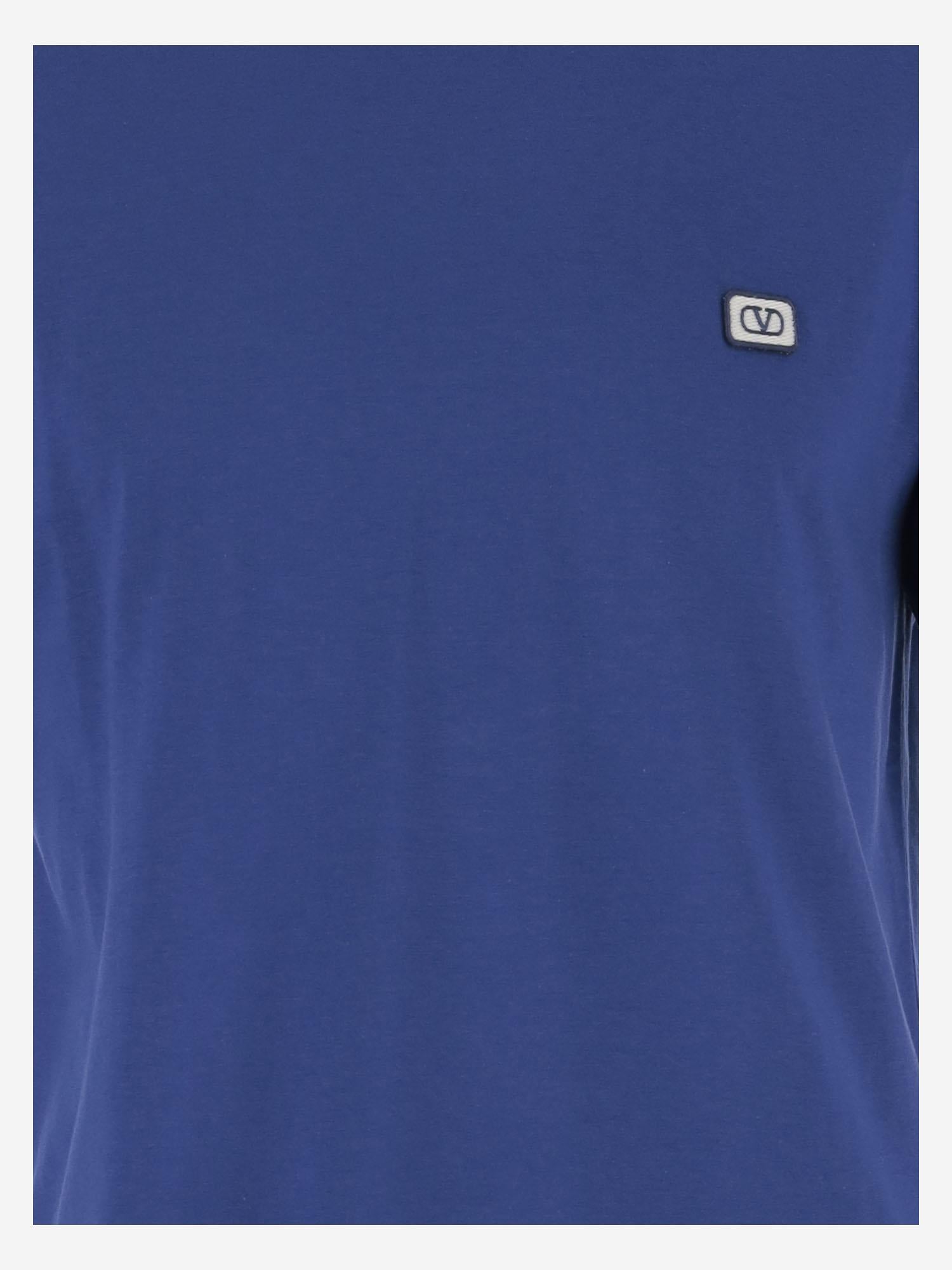 T-SHIRT IN COTONE CON LOGO 6V3MG10VAQ8 B01 VALENTINO