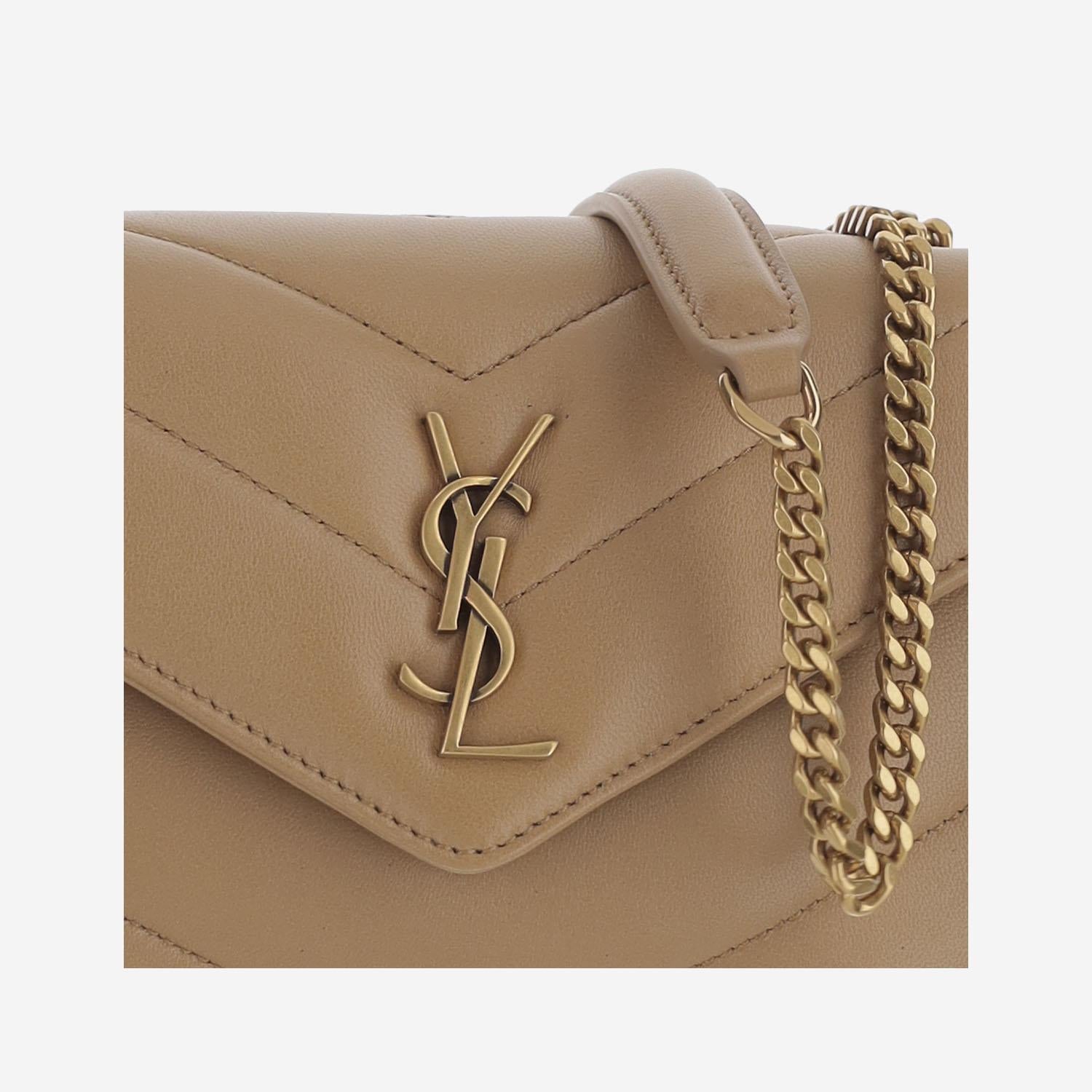 Borsa loulou mini in pelle 821749 AAEAX2357 SAINT LAURENT