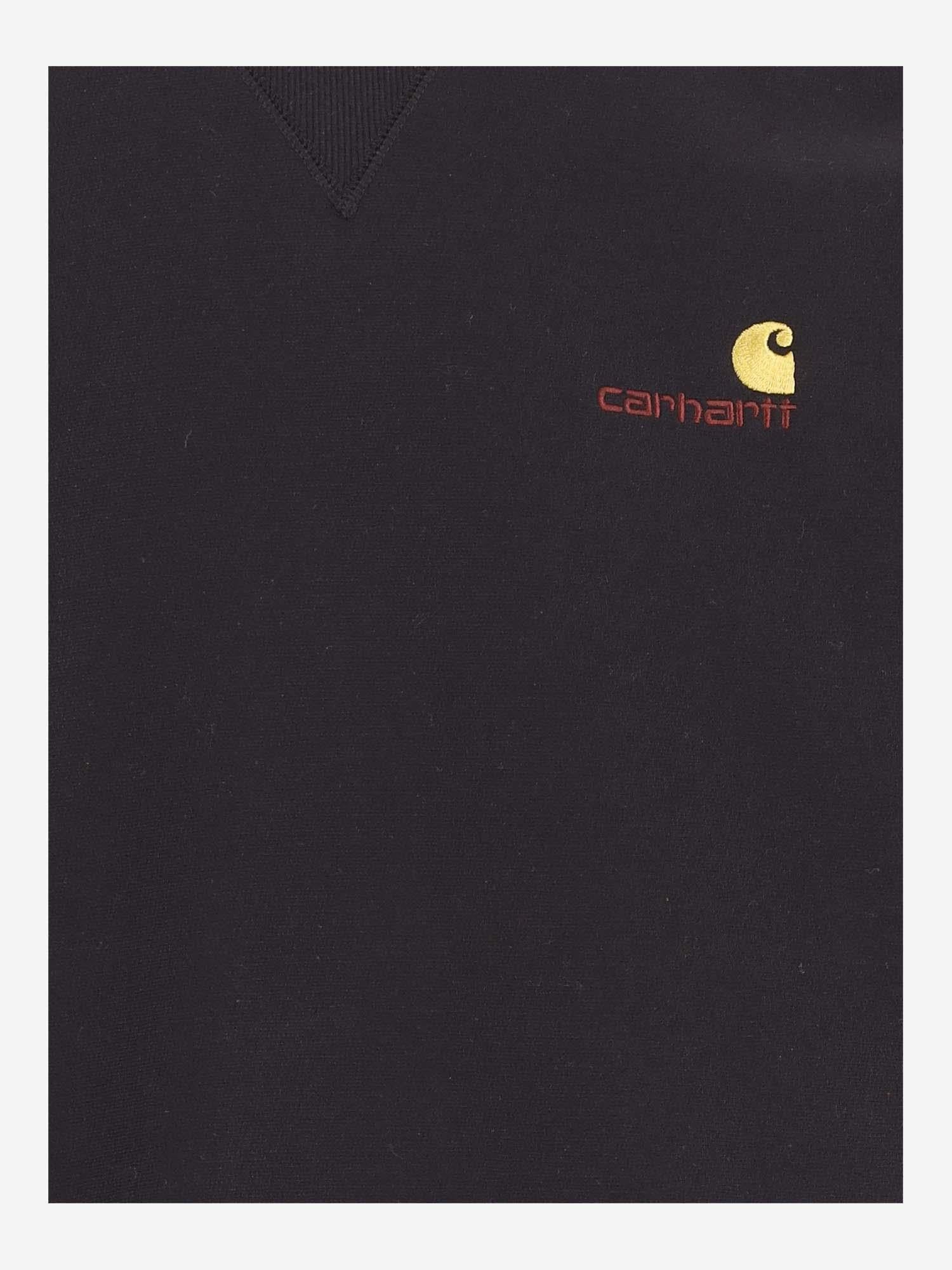FELPA AMERICAN SCRIPT IN MISTO COTONE CON LOGO I025475 89XX CARHARTT WIP