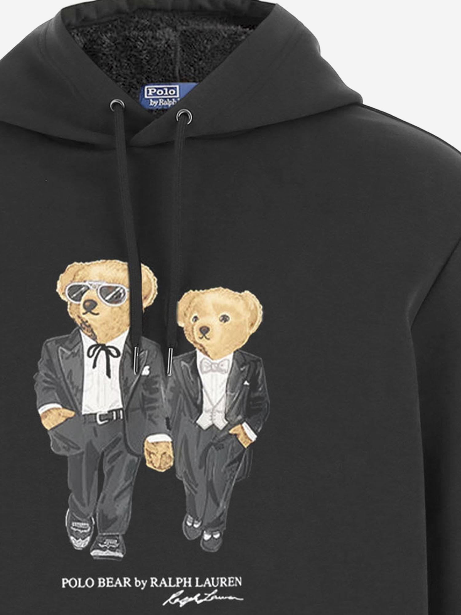 FELPA IN MISTO COTONE CON STAMPA POLO BEAR 710981802 001 POLO RALPH LAUREN