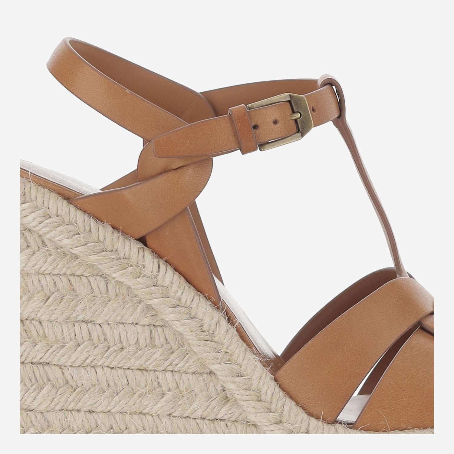 ESPADRILLAS CON ZEPPA TRIBUTE 611924 BDA002206 SAINT LAURENT