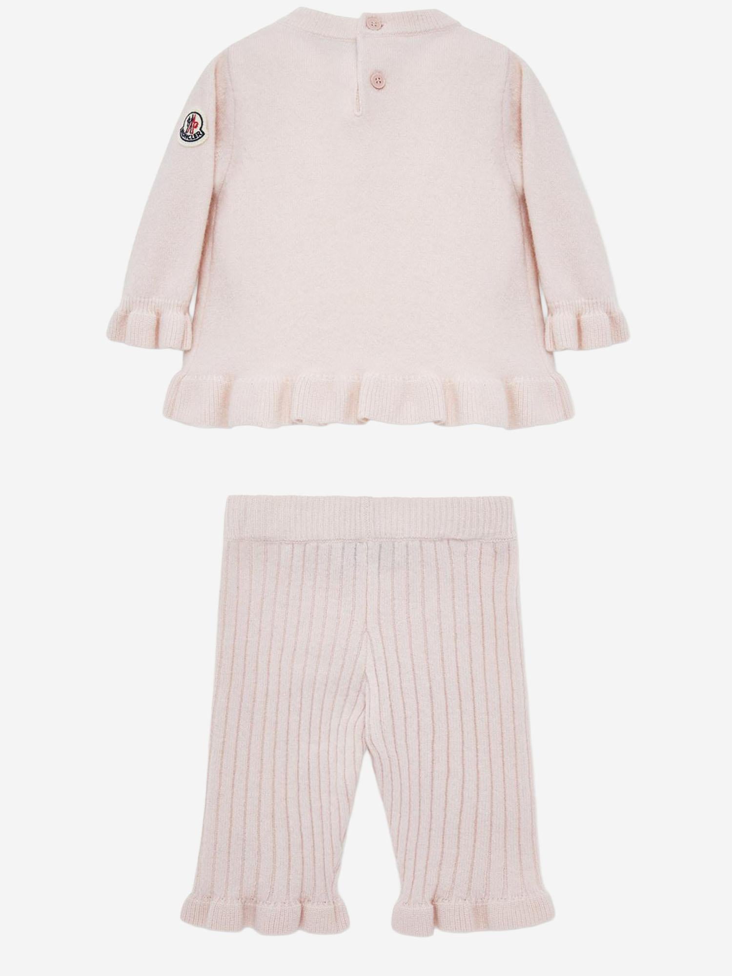 SET MAGLIA E PANTALONI IN MISTO COTONE 9G00003M4281 506 MONCLER ENFANTS