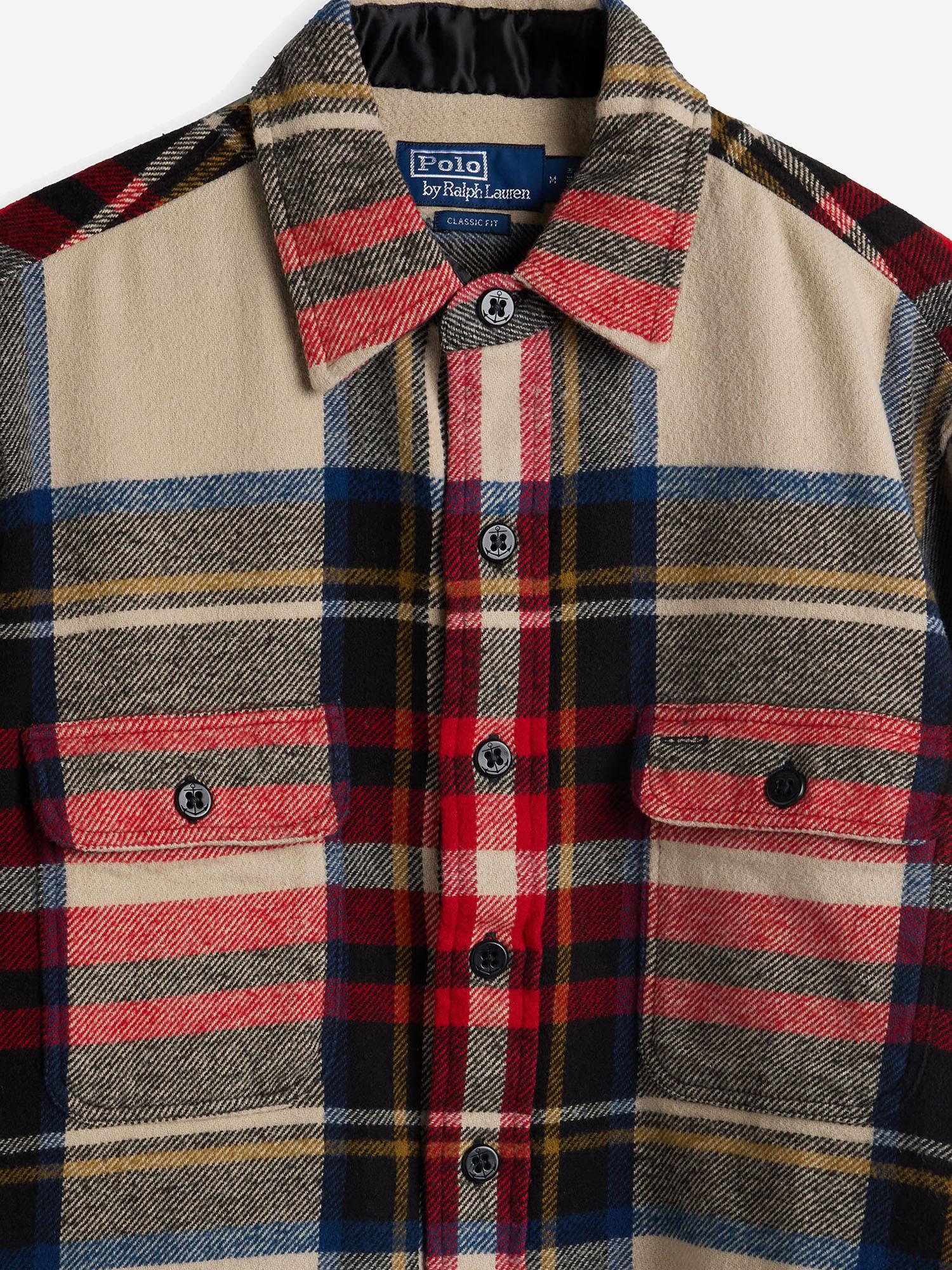 CAMICIA IN COTONE CON MOTIVO CHECK 710981126 001 POLO RALPH LAUREN