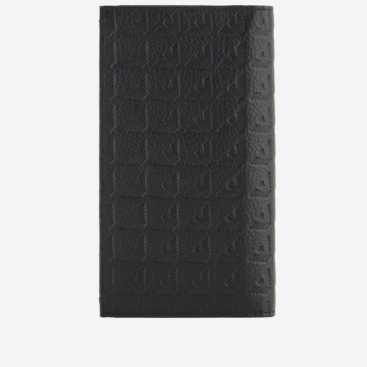 PORTAFOGLIO CON LOGO GOFFRATO IN PELLE EM001742 AF14774UC001 EMPORIO ARMANI