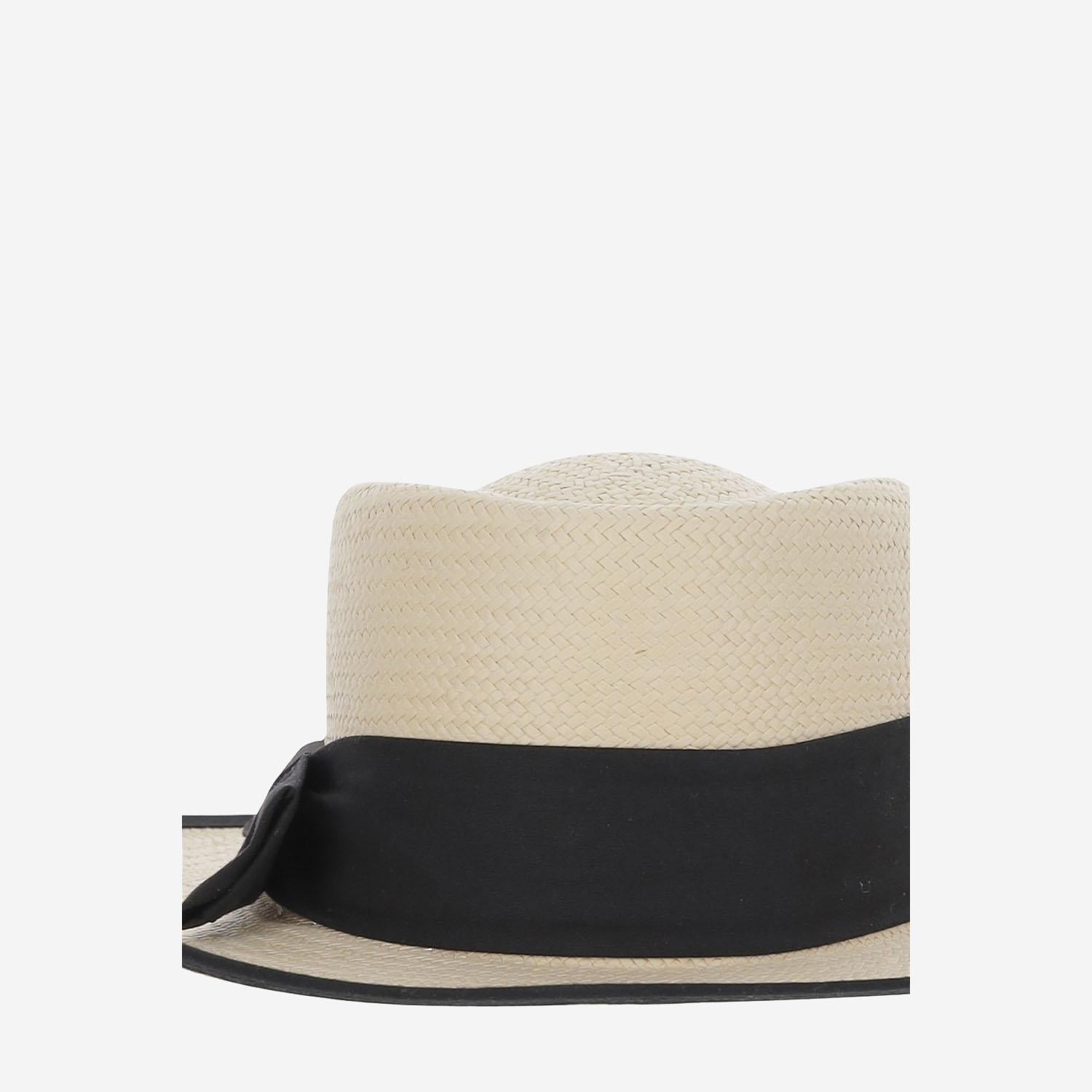 CAPPELLO OVALE IN PAGLIA SOMBREROOVALADONEGRO NATURAL ALEXIA ALVAREZ DE TOLEDO
