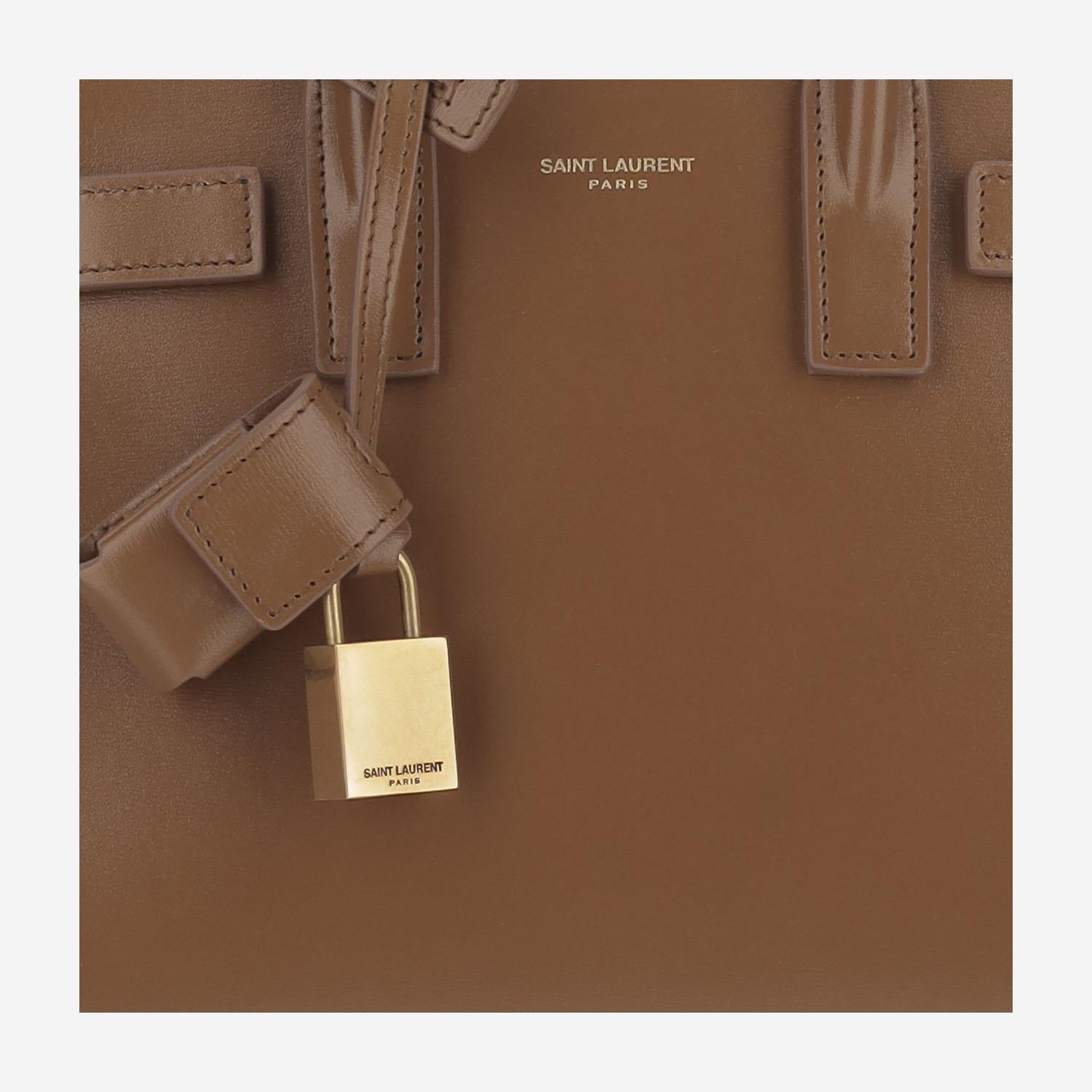 BORSA SAC DE JOUR NANO IN PELLE 392035 02G9W2536 SAINT LAURENT