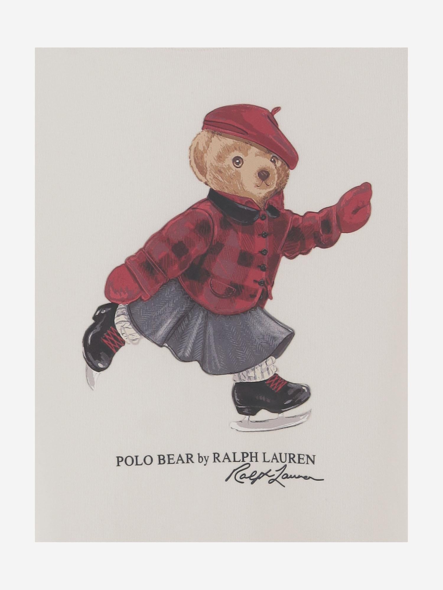 ABITO IN MISTO COTONE CON STAMPA POLO BEAR 313A99233 001 POLO RALPH LAUREN KIDS
