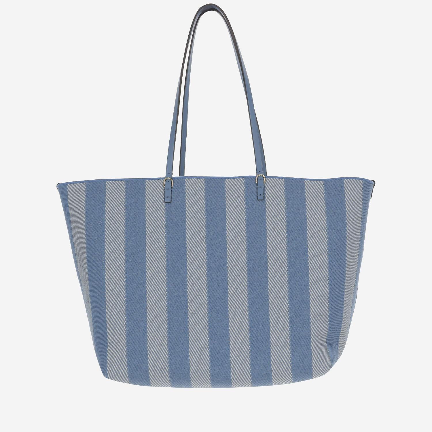 BORSA ROLL GRANDE IN DENIM 8BH425 AUPJF1SKL FENDI