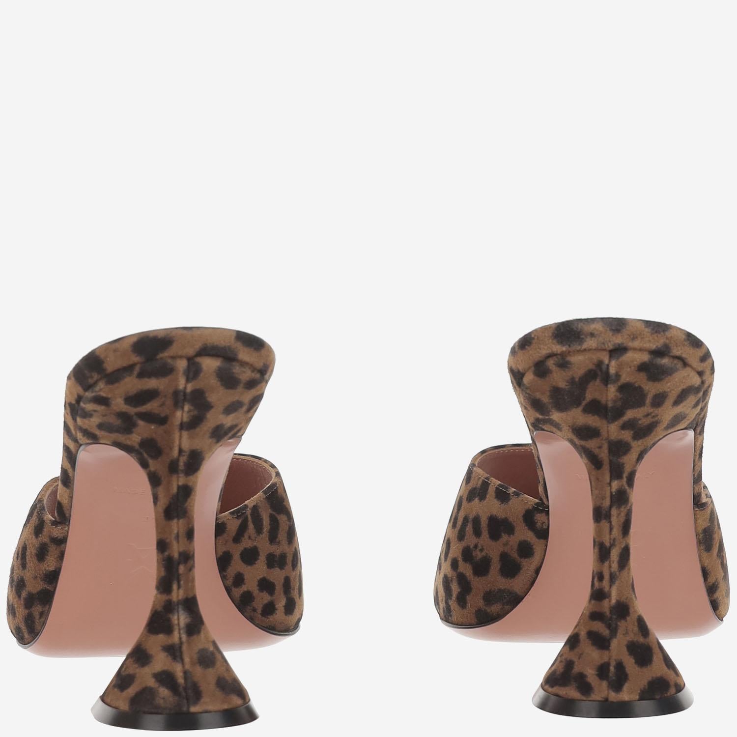 SANDALI Lupita IN PELLE LUPITASLIPPER LEOPARD AMINA MUADDI