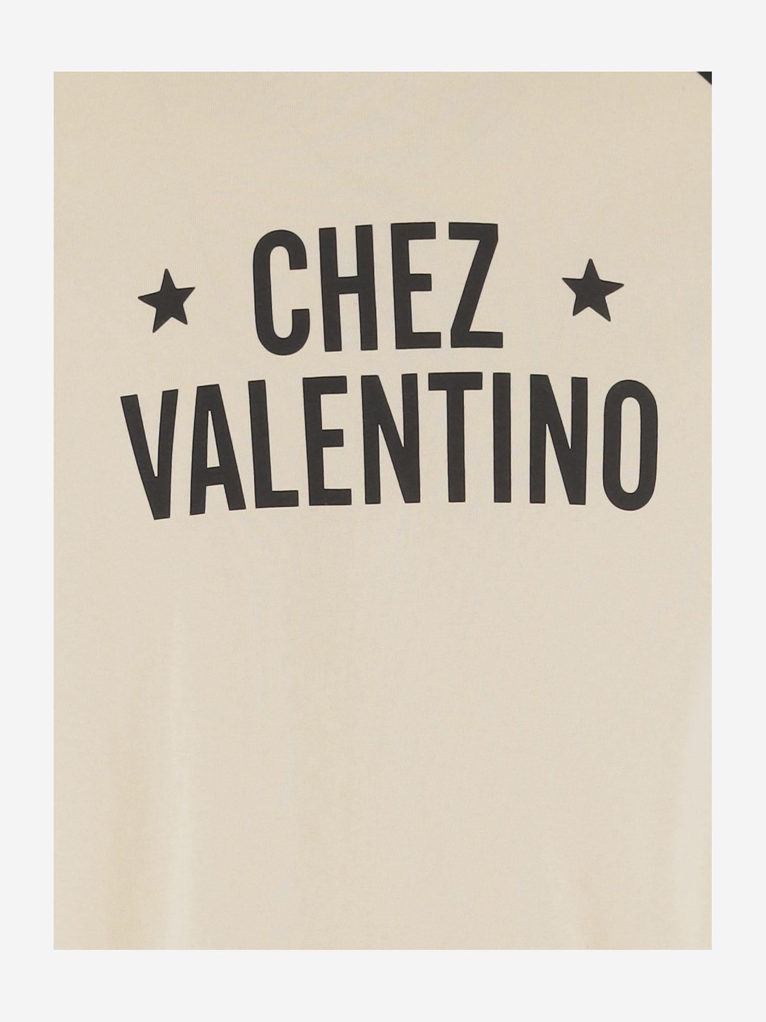 T-SHIRT IN COTONE STAMPATO CHEZ VALENTINO 7V3MG17D AYCQT3 VALENTINO