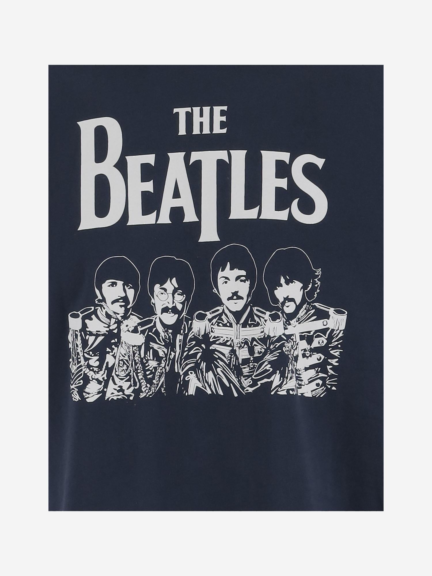 T-SHIRT IN COTONE CON STAMPA BEATLES TSHM001 04818H MC2 SAINT BARTH
