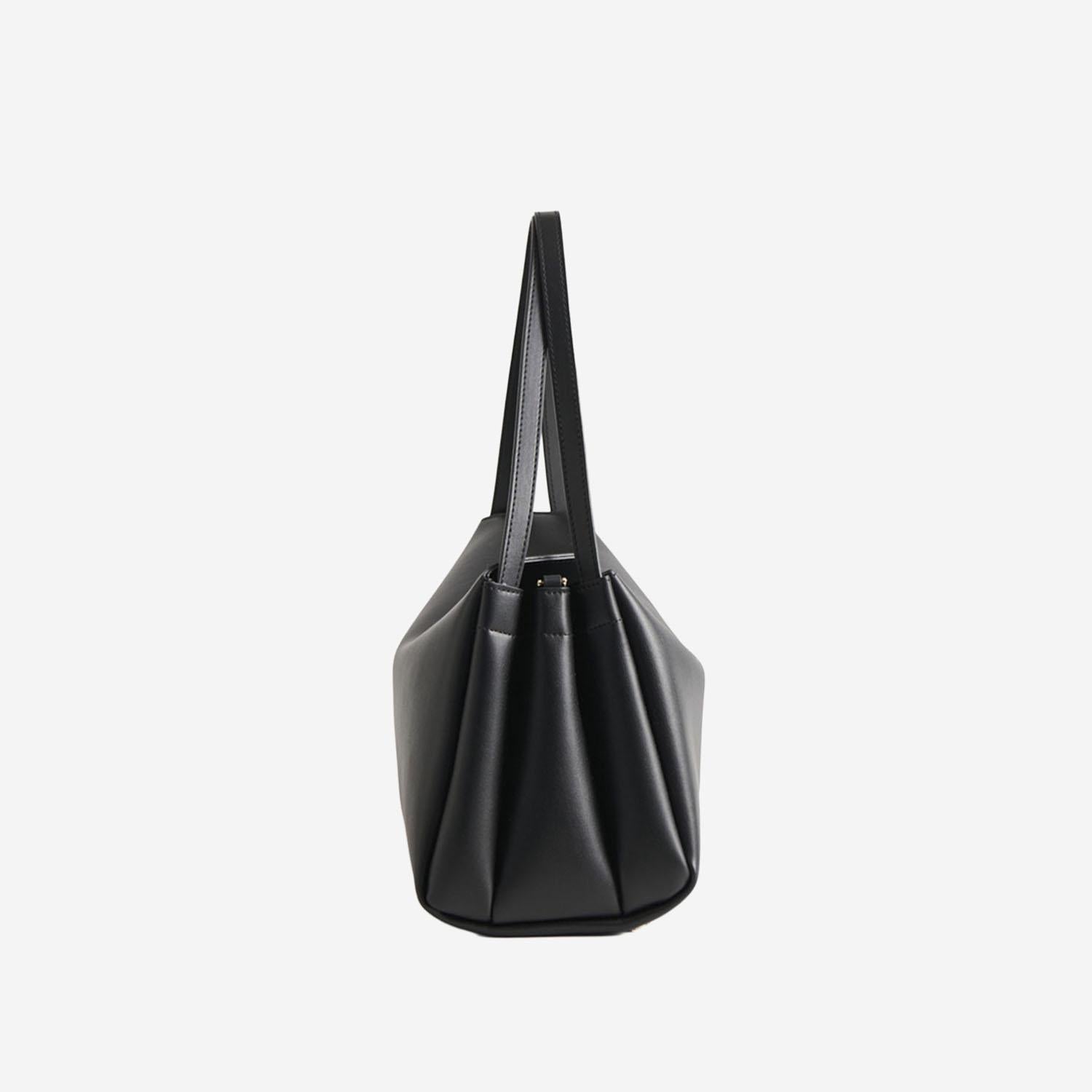 BORSA A SPALLA EUDORA IN TESSUTO VEGANO TMCOEUDN1 BLACK THE MOIRE