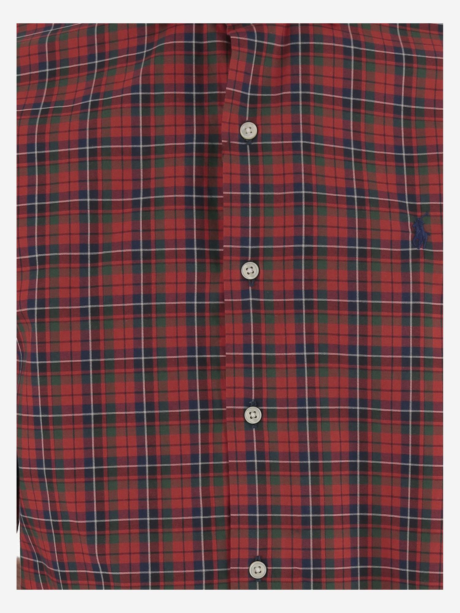 CAMICIA IN COTONE CON MOTIVO CHECK 710P01445 001 POLO RALPH LAUREN