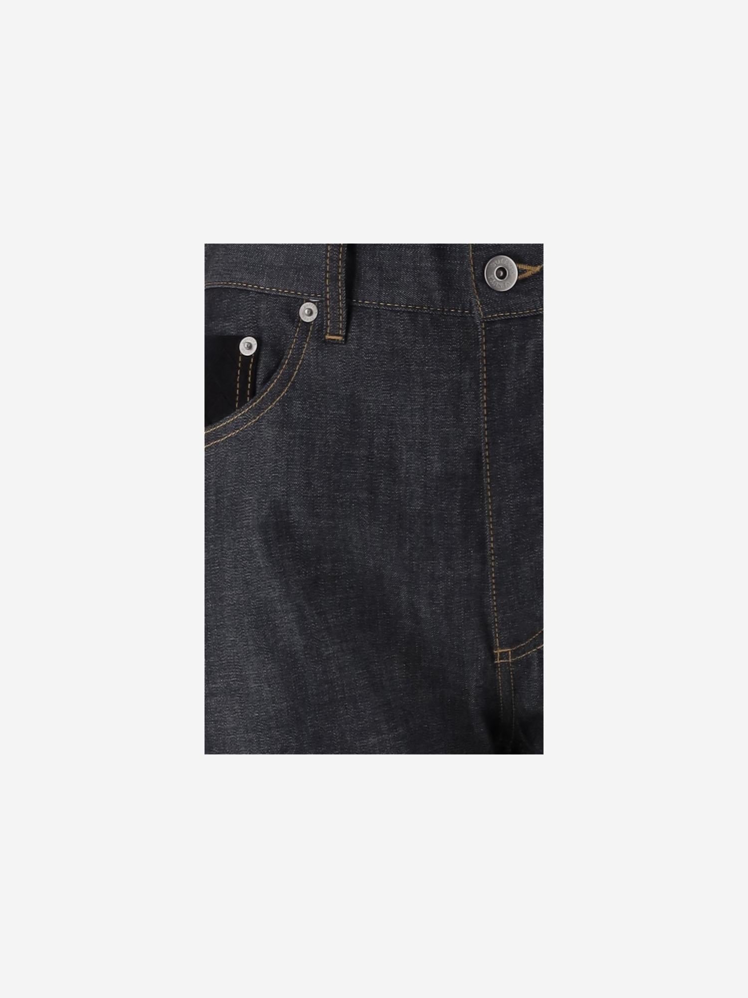 JEANS IN COTONE CON RISVOLTO 831607 V5SN04245 BOTTEGA VENETA