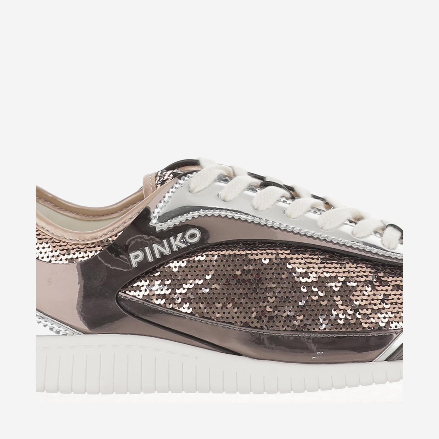 SNEAKRES REBY 10 CON PAILLETTES SS0123 T046L15 PINKO