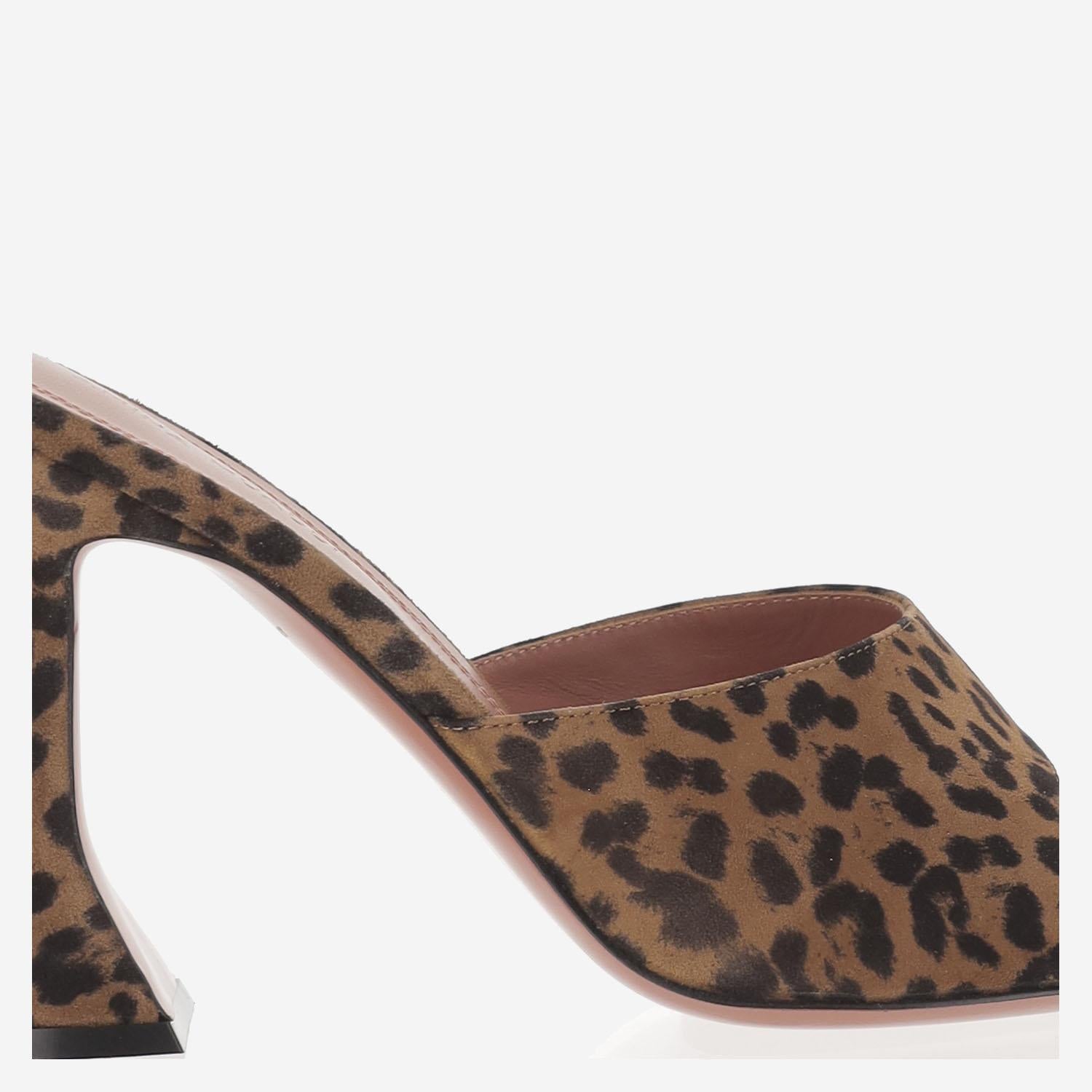 SANDALI Lupita IN PELLE LUPITASLIPPER LEOPARD AMINA MUADDI
