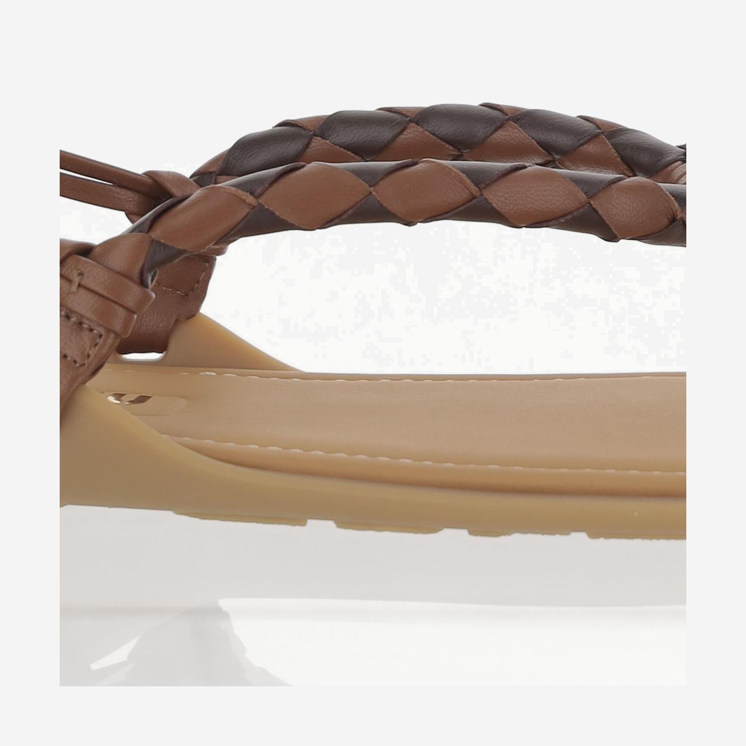 Sandali Riviere in pelle 5Y408E 2CSPF03S9 MIU MIU