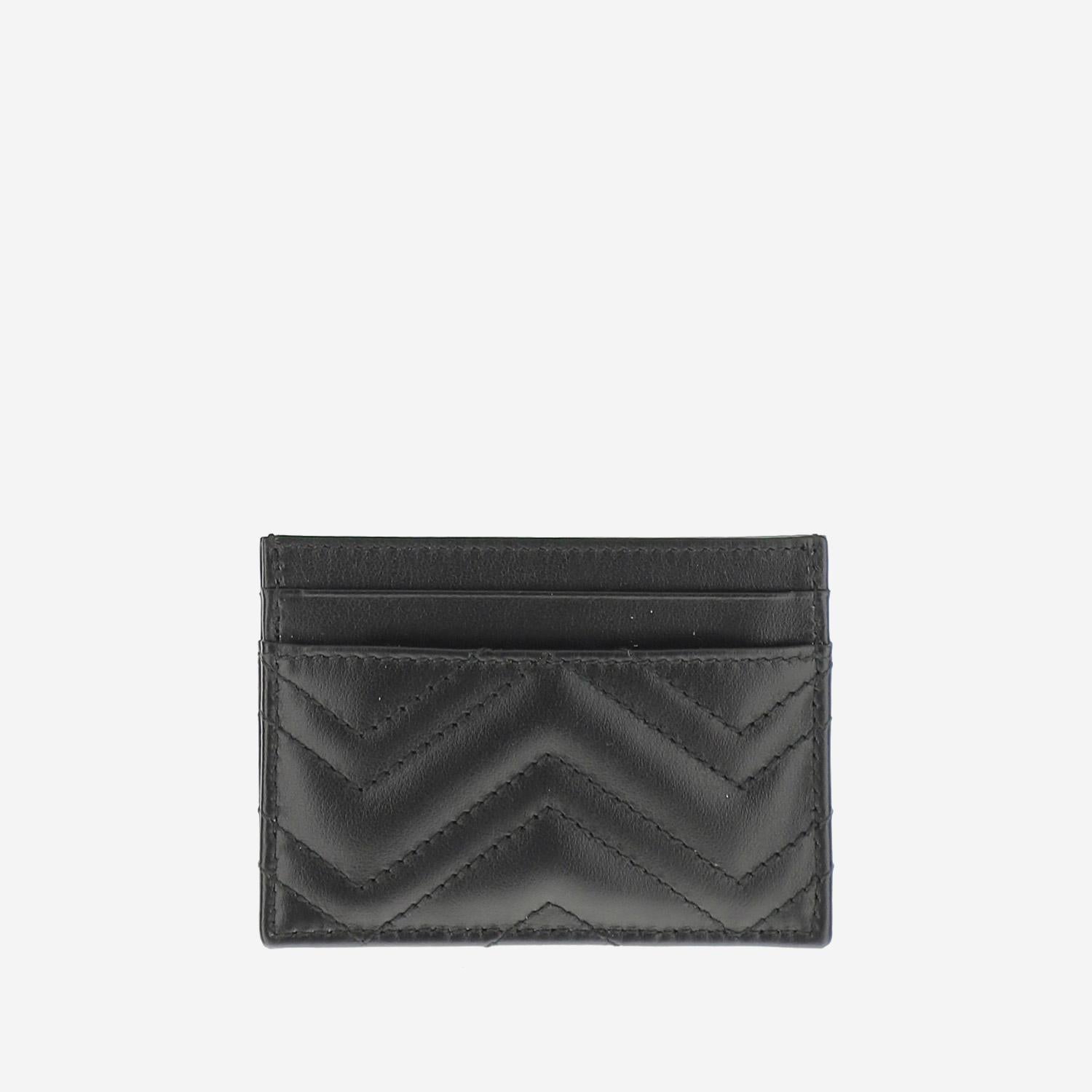 PORTA CARTE IN PELLE GG MARMONT 443127 DTD1T1000 GUCCI