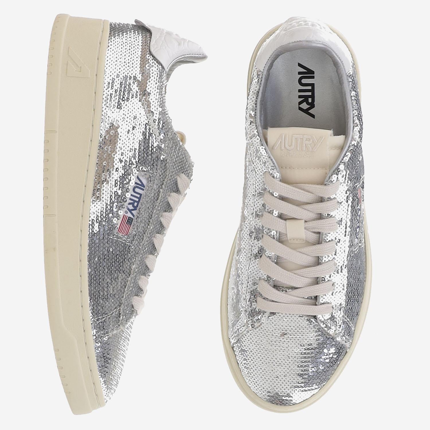 SNEAKERS DALLAS LOW 'SPARKLING' ADLWTI05 SILVERWHT AUTRY
