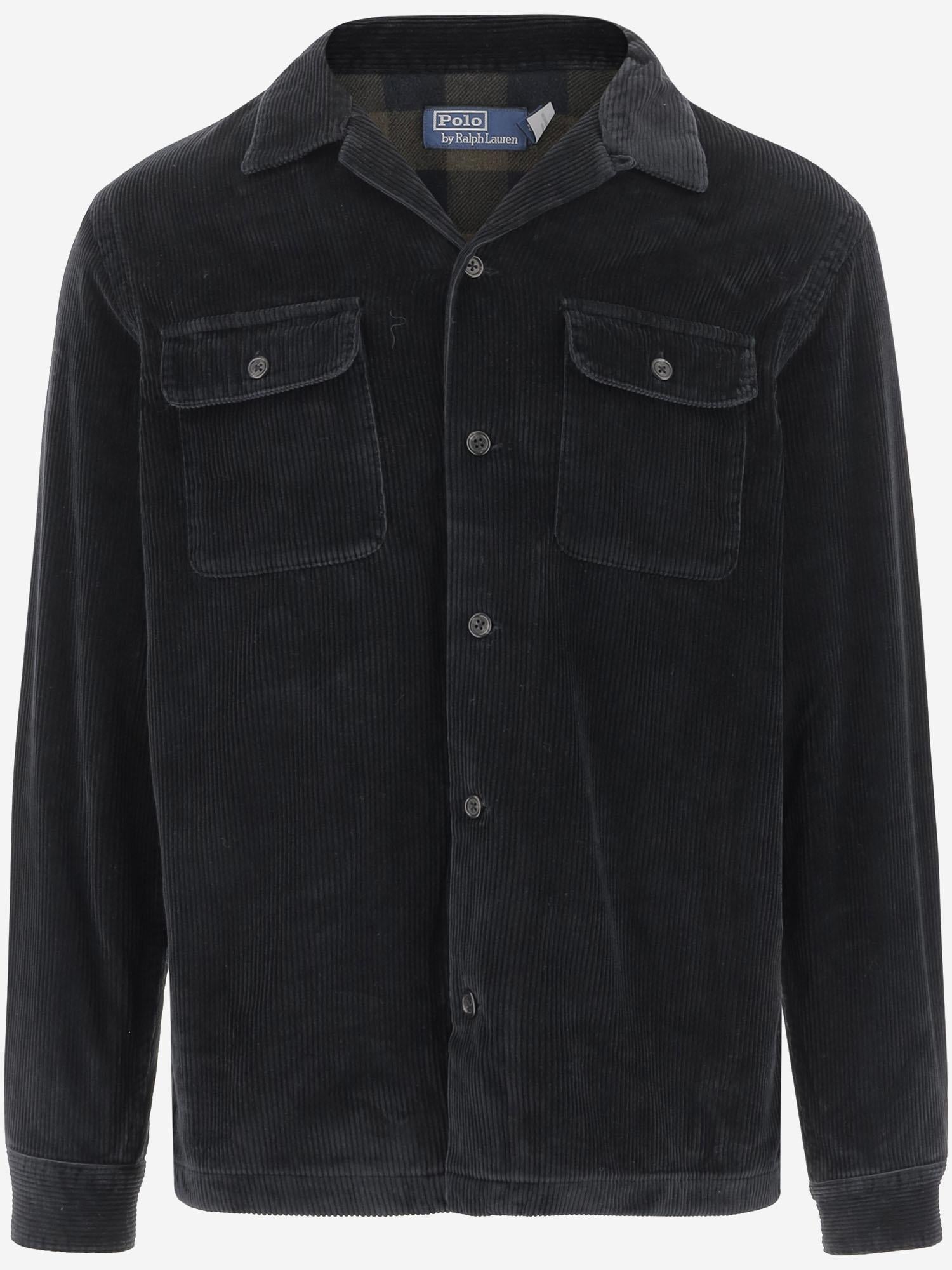 CAMICIA IN VELLUTO DI COTONE 710979621 002 POLO RALPH LAUREN