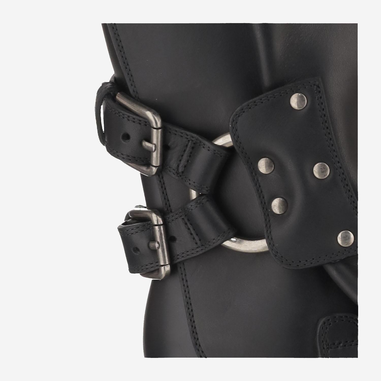 STIVALETTI IN GOMMA E PELLE CT1109 AX8728B956 DOLCE & GABBANA