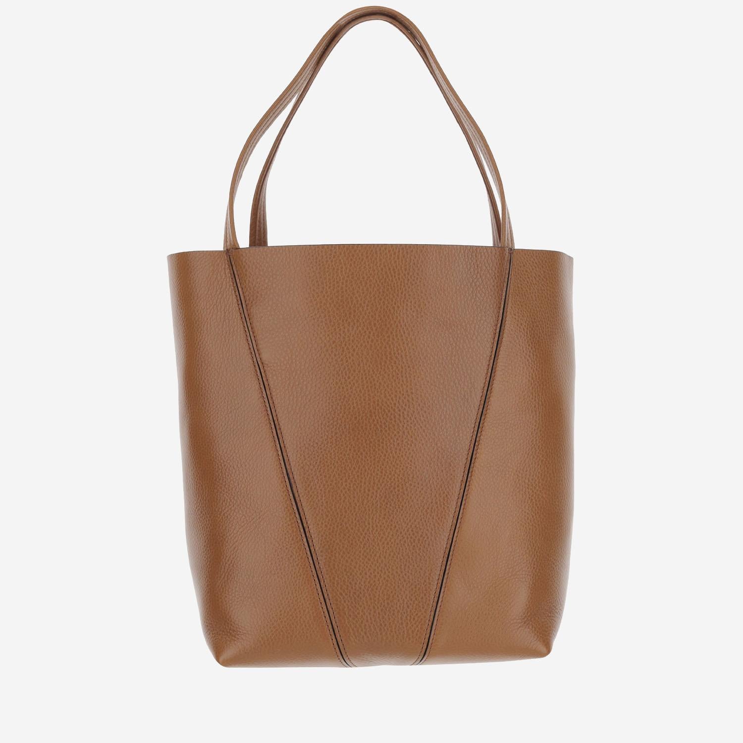 TOTE BAG CHLOÉ SPIN IN PELLE GRANATA CHC25SS811N84 26M CHLOE