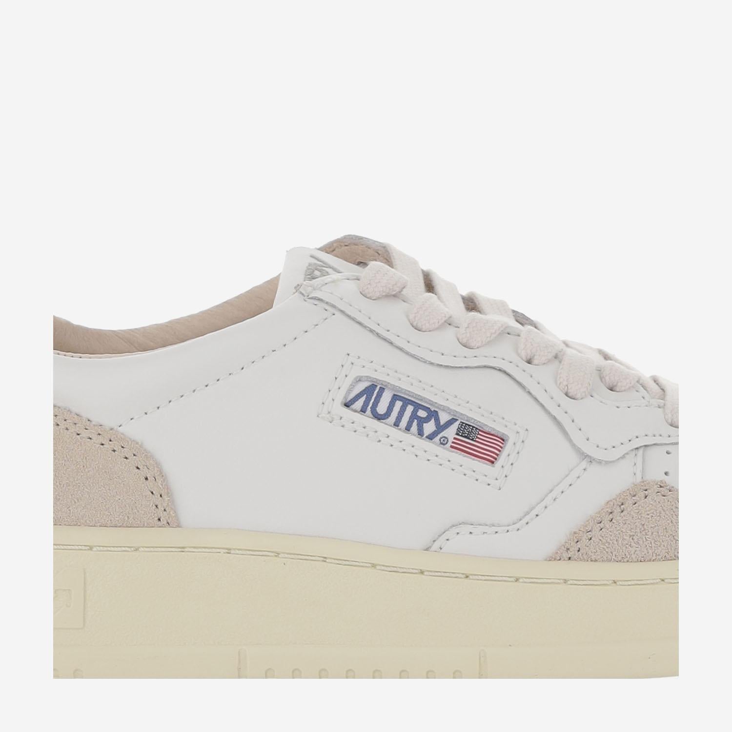 SNEAKERS LOW MEDALIST IN PELLE AULMLS02 WHTBRNSUG AUTRY