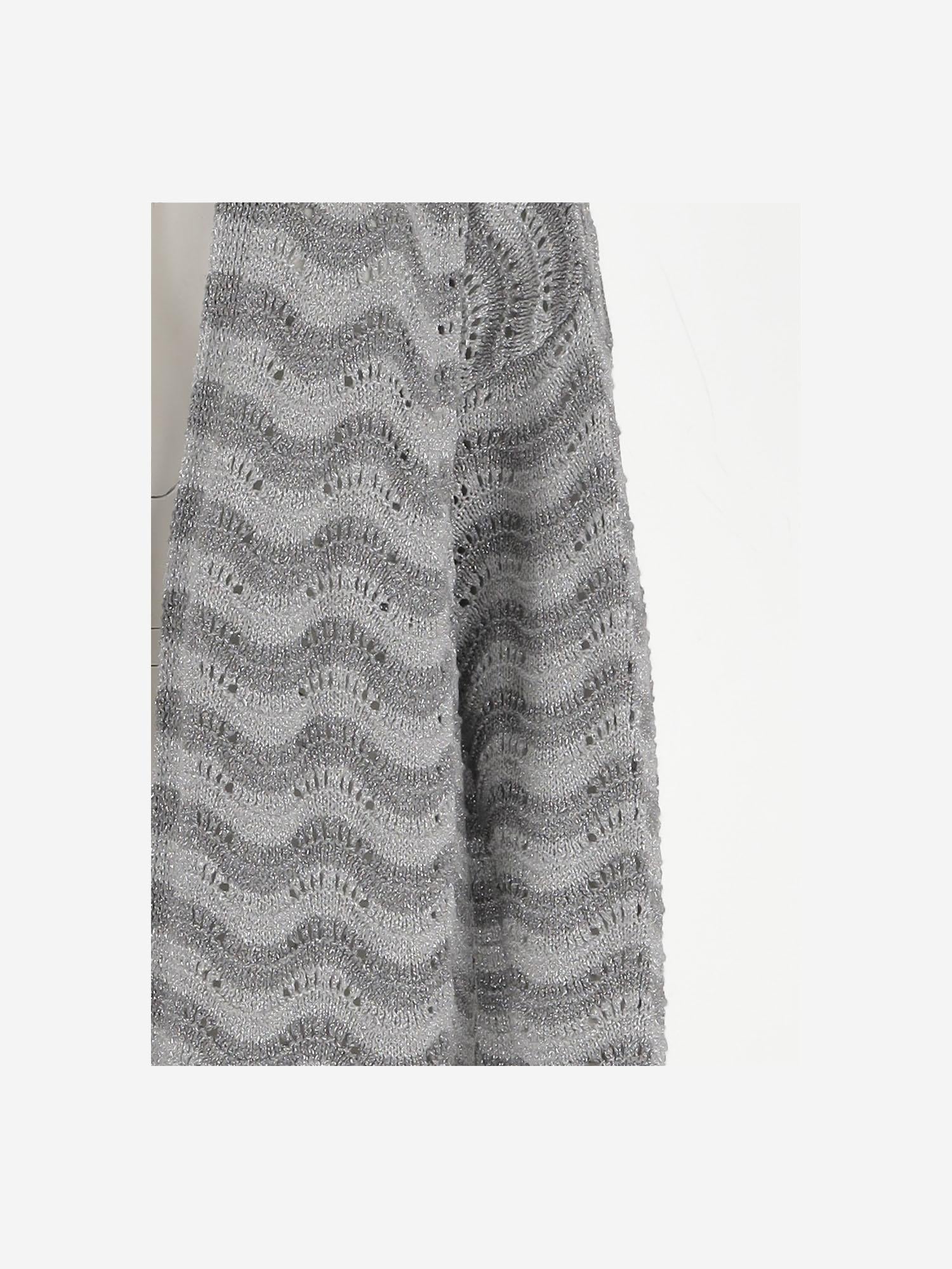 CARDIGAN OPEN-FRONT IN MISTO 066 ARGENTO COLOUR MARKET