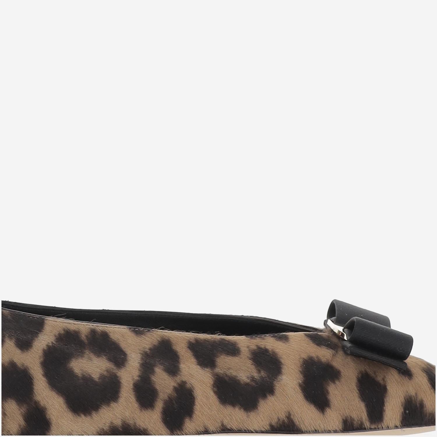 BALLERINE FIOCCO VARA VANNAP 001NATURALENERO600NERO SALVATORE FERRAGAMO