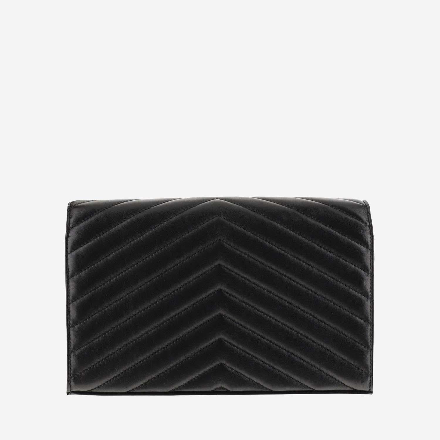 POCHETTE CON CATENA CASSANDRE IN PELLE DI AGNELLO 377828 AAA441000 SAINT LAURENT