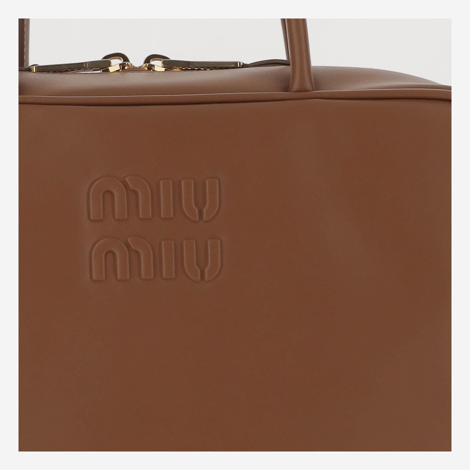 BORSA BEAU IN PELLE 5BB117 2CRWF0046 MIU MIU