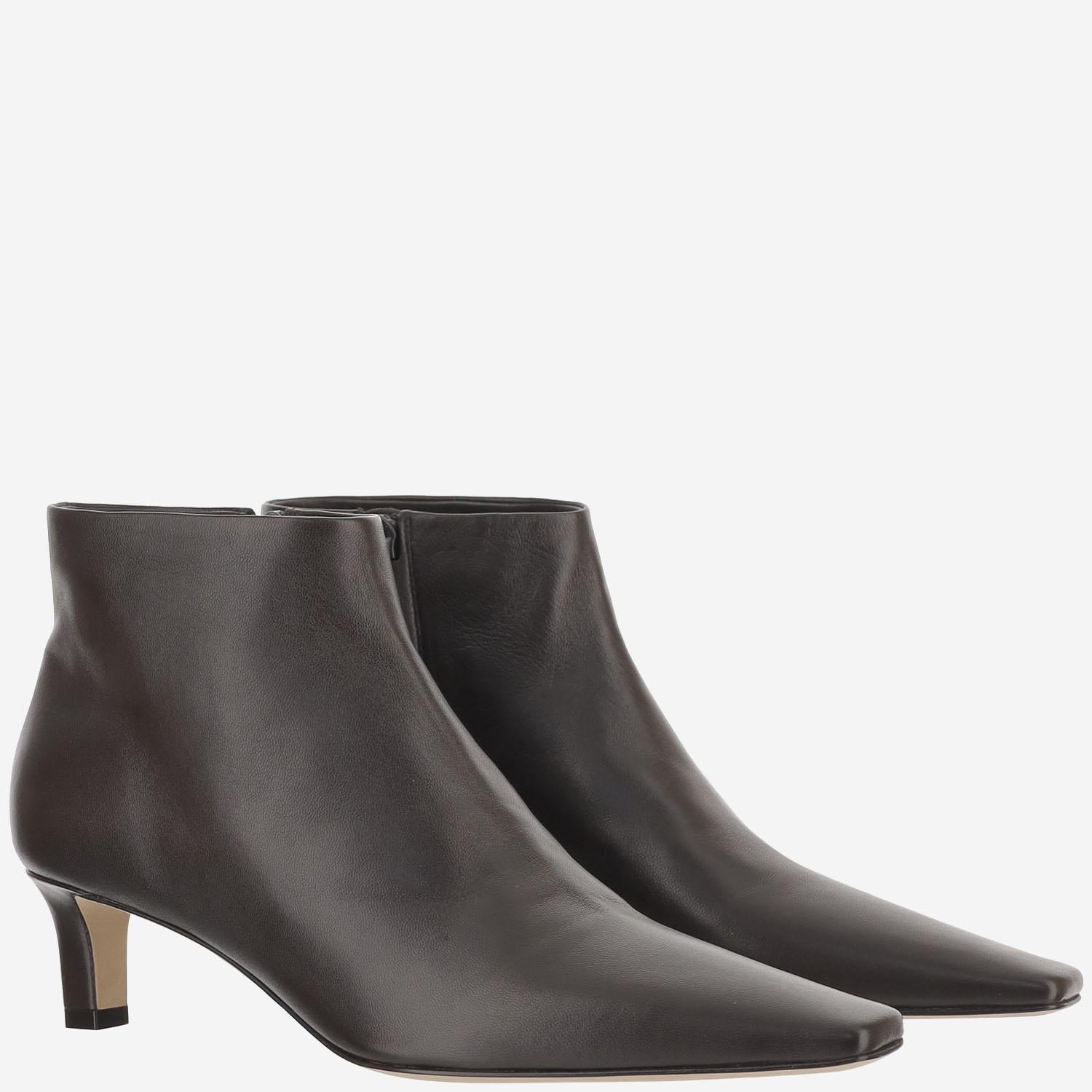 STIVALETTI CARLA 45 IN PELLE F1693SN65 LQB THE ROW