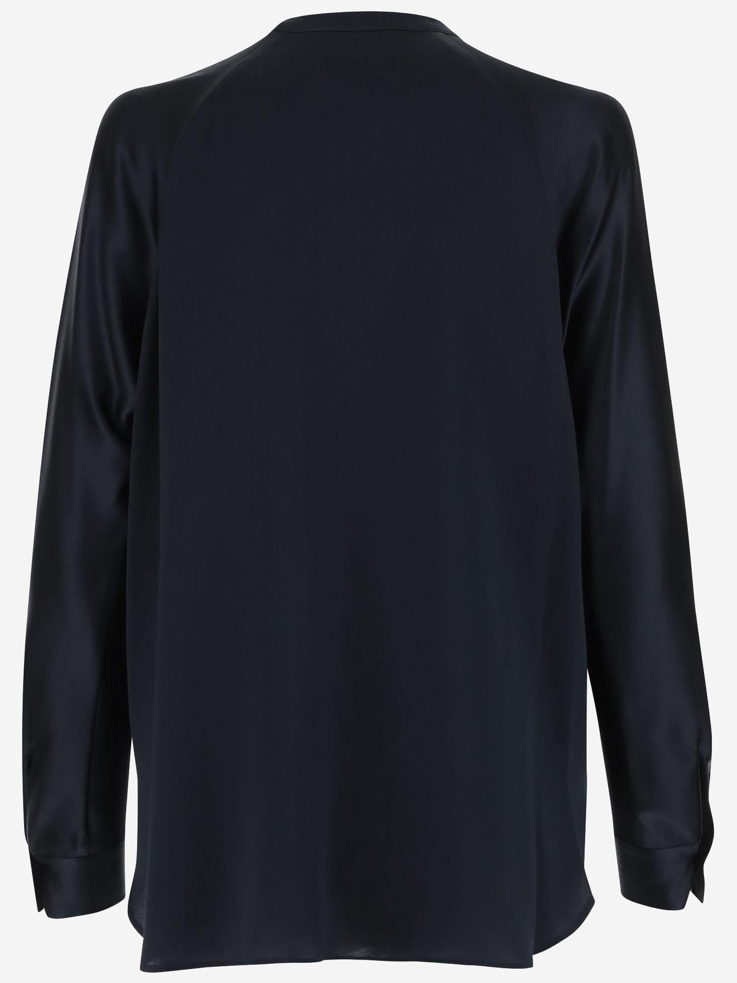 Blusa in raso di seta VR84511926 403CBL VINCE