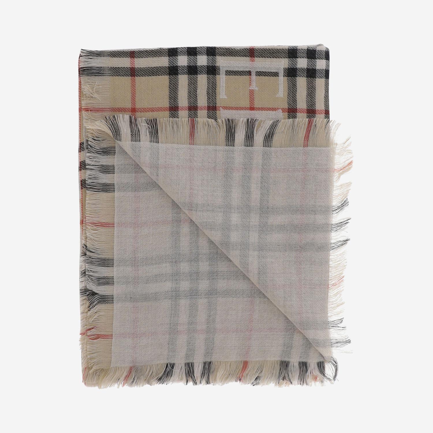 SCIARPA CHECK IN LANA 8105913 SAND BURBERRY