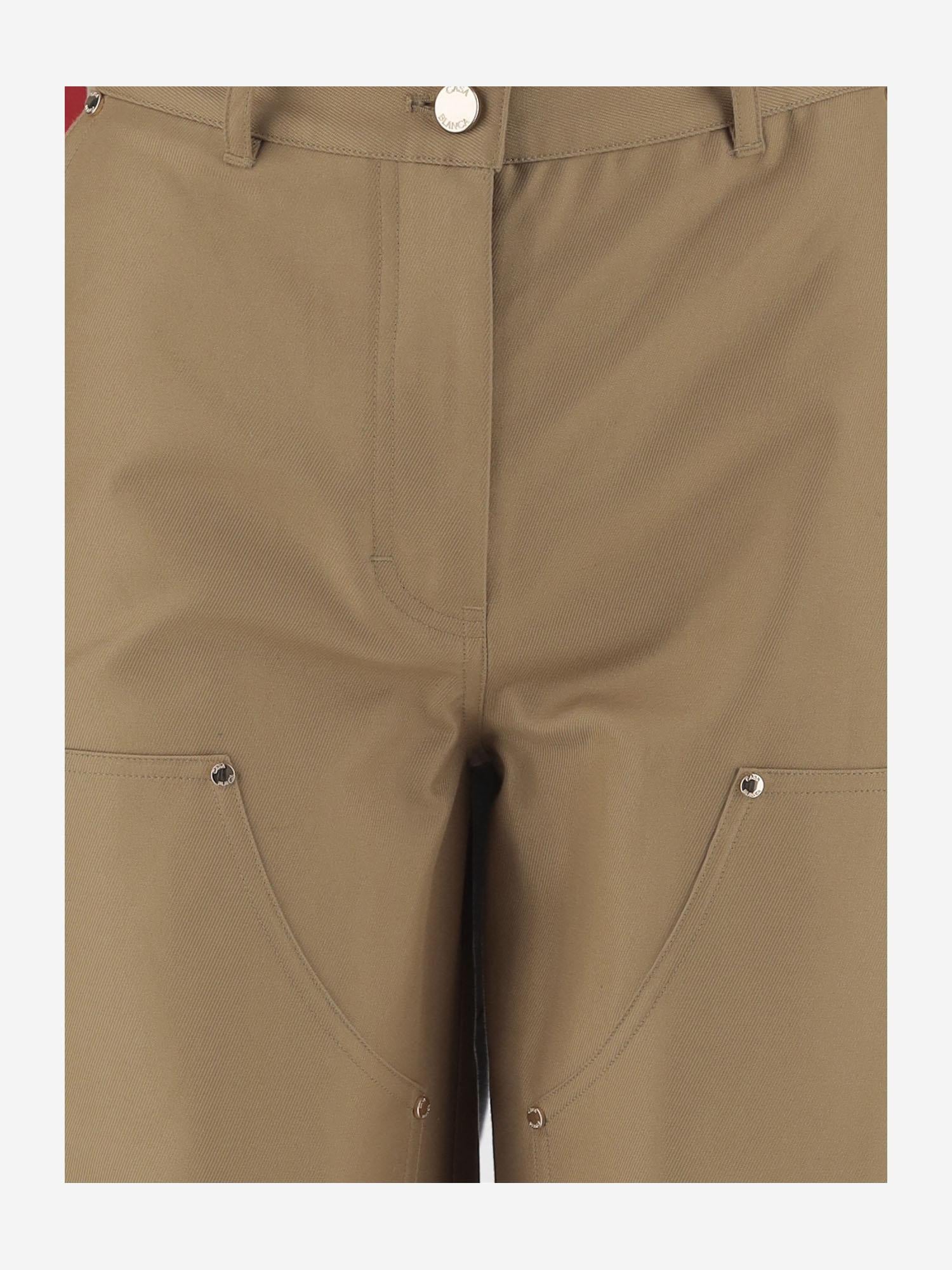 PANTALONI CARGO IN COTONE WS25TR303 01 CASABLANCA