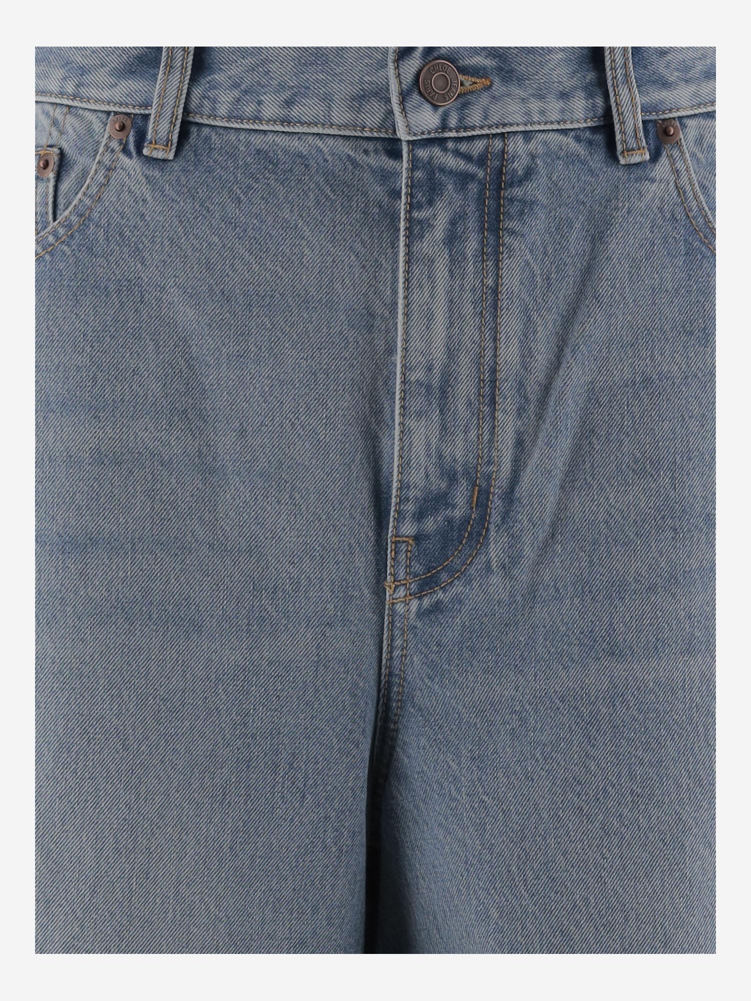 JEANS A GAMBA LARGA E VITA ALTA CH25UDP32253 44N CHLOE