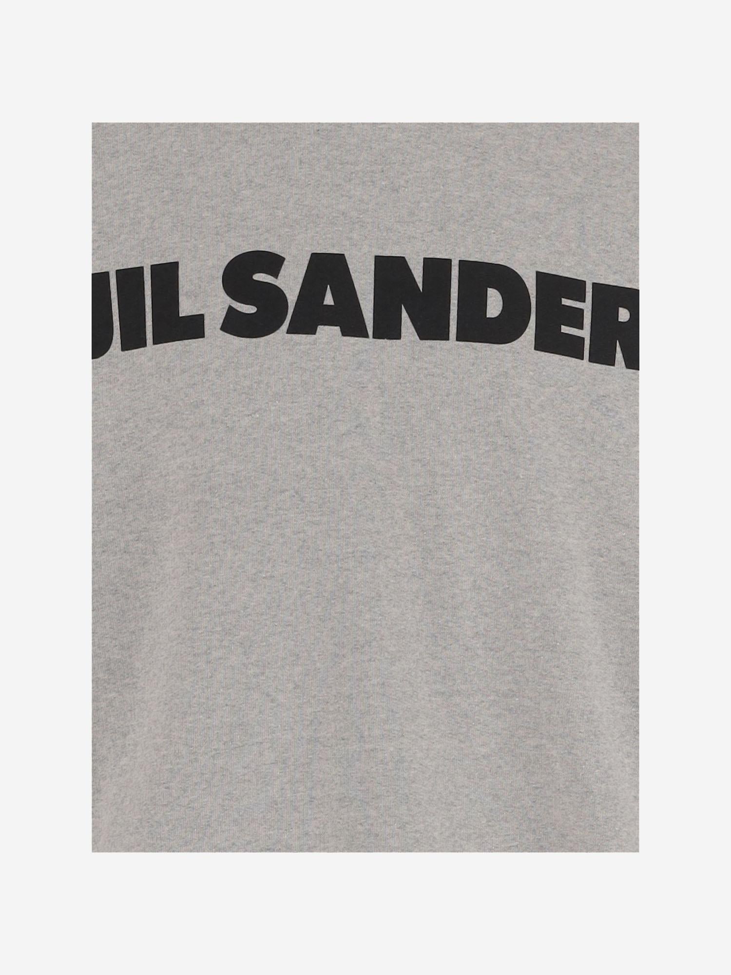 FELPA IN COTONE CON LOGO J54GU0003 J20010052 JIL SANDER