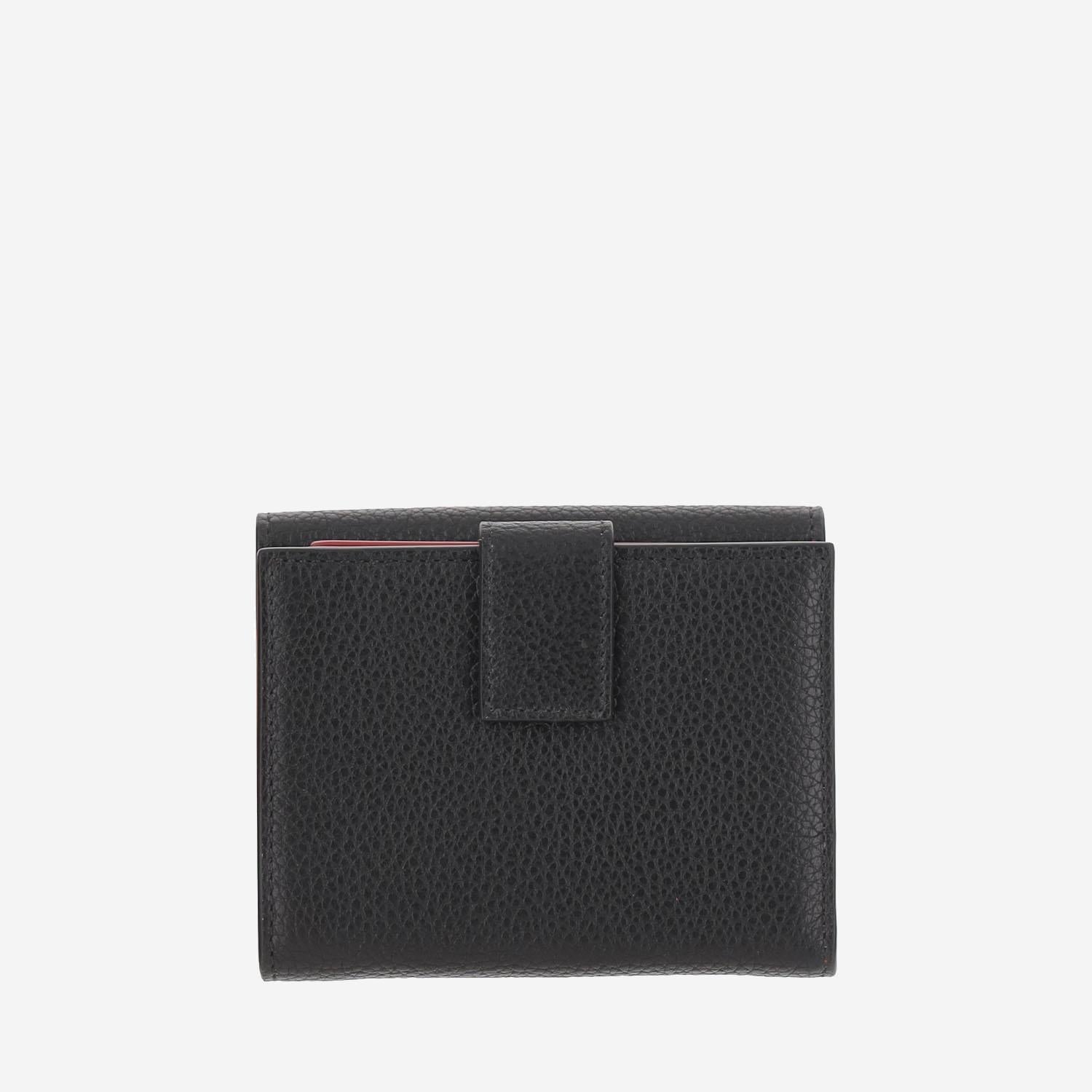 Portafoglio compatto French 220961 002NEROFLAMERED SALVATORE FERRAGAMO