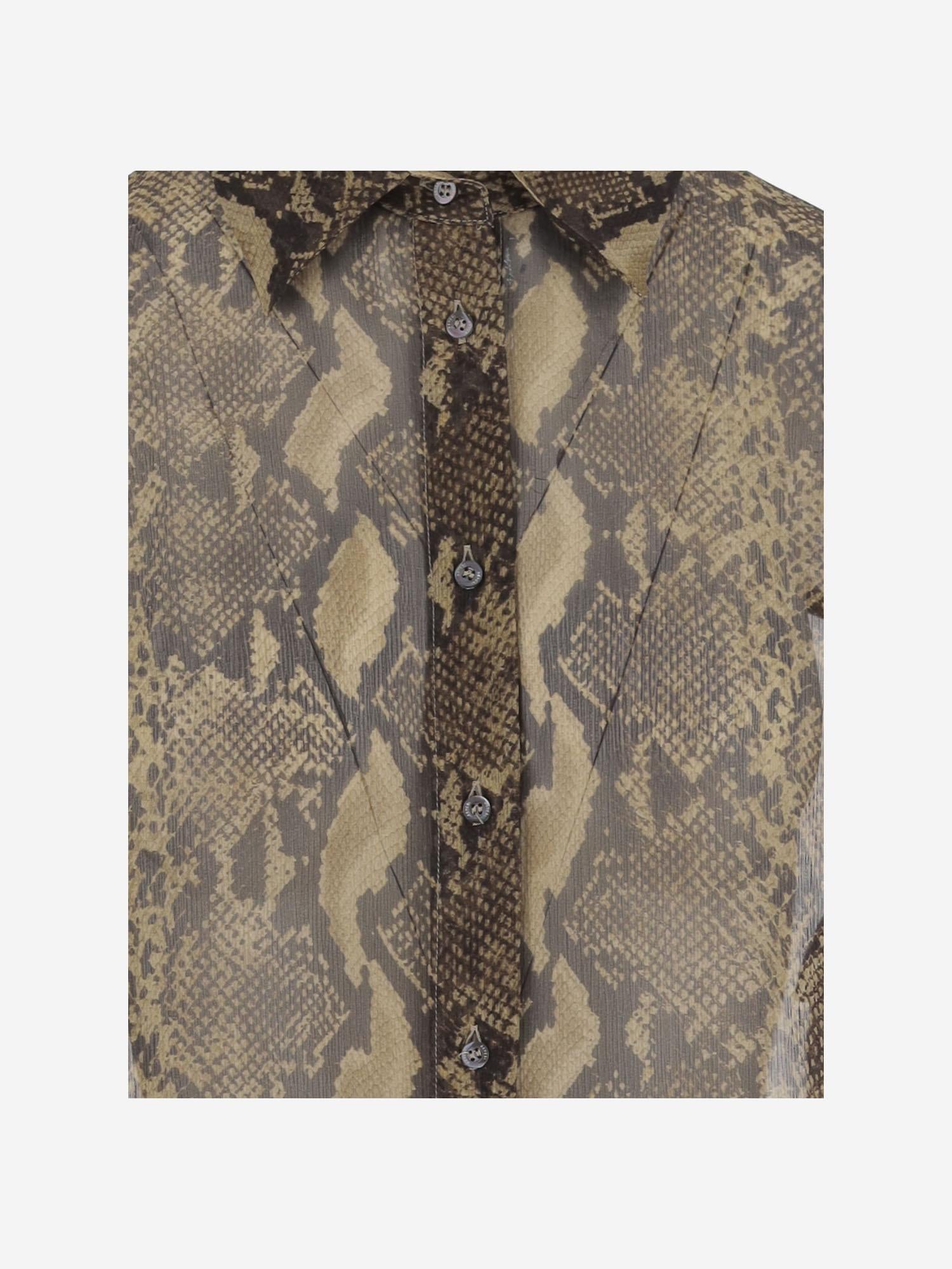 CAMICIA IN SETA CON MOTIVO ANIMALIER 5483G406P0 60331 ASPESI