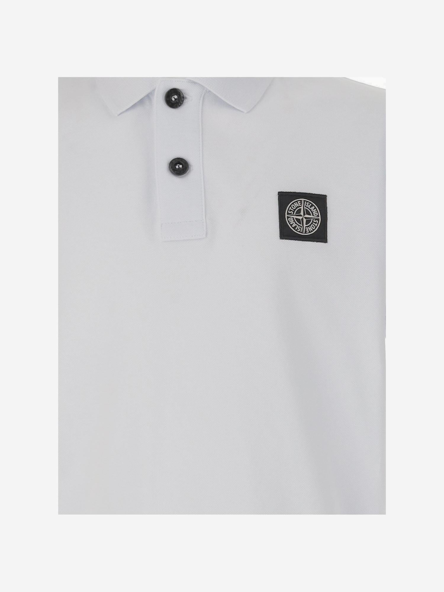 POLO IN COTONE STRETCH CON LOGO 2200002 S0018V1001 STONE ISLAND KIDS