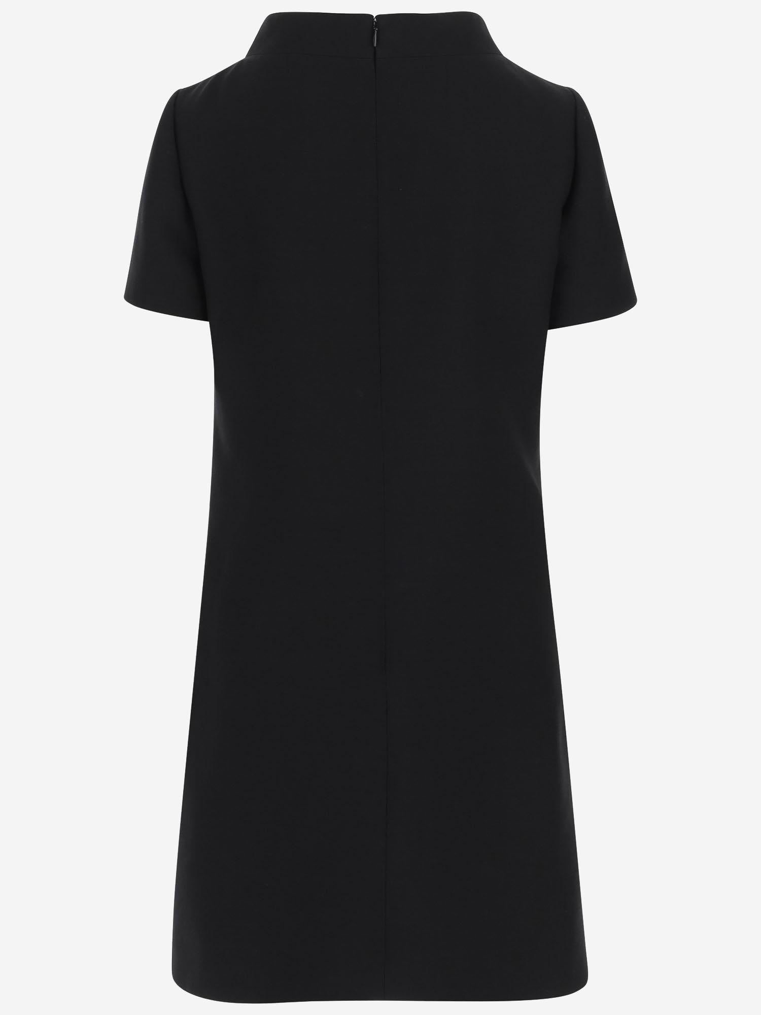 ABITO CORTO IN CREPE COUTURE 7B3VAG75 1CF0NO VALENTINO