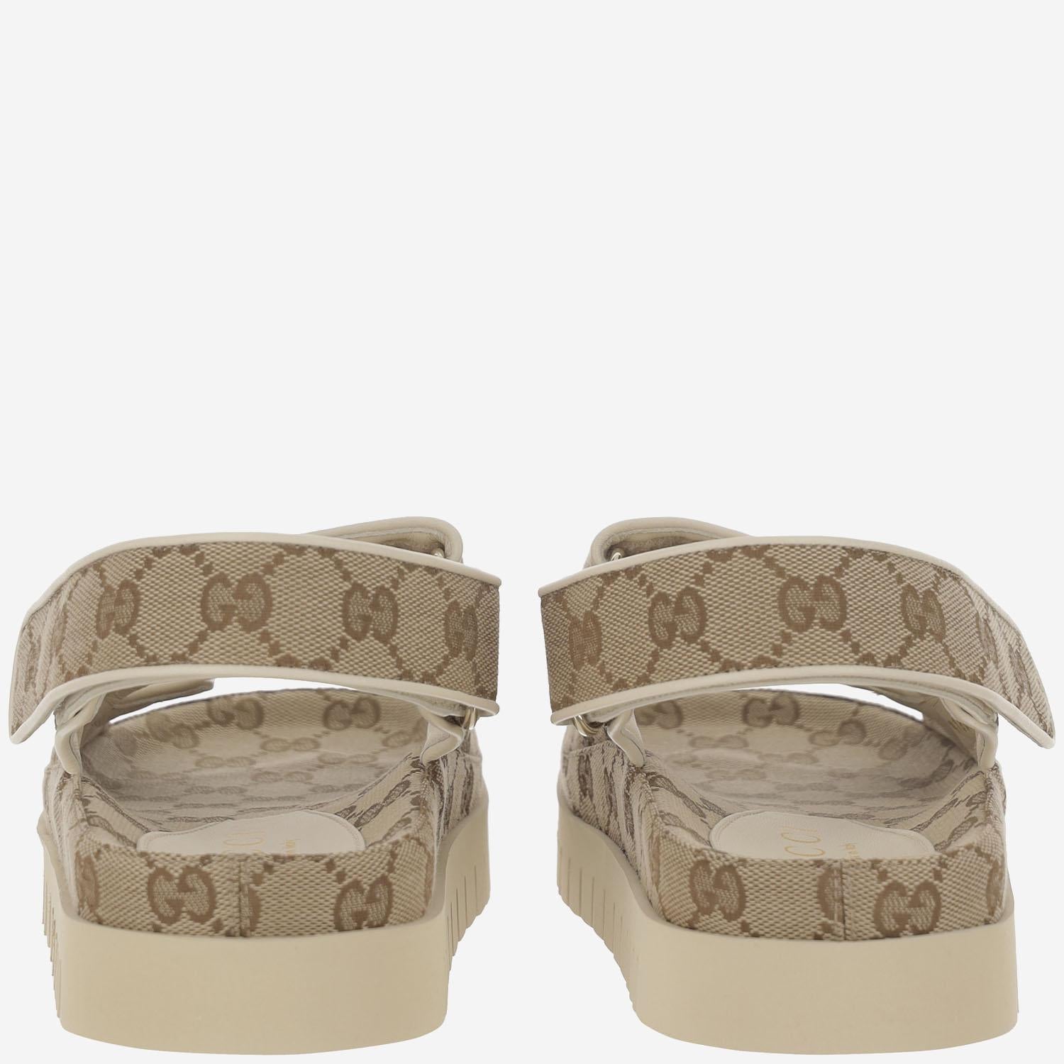 Sandalo in tessuto GG 816630 FAD9F9753 GUCCI
