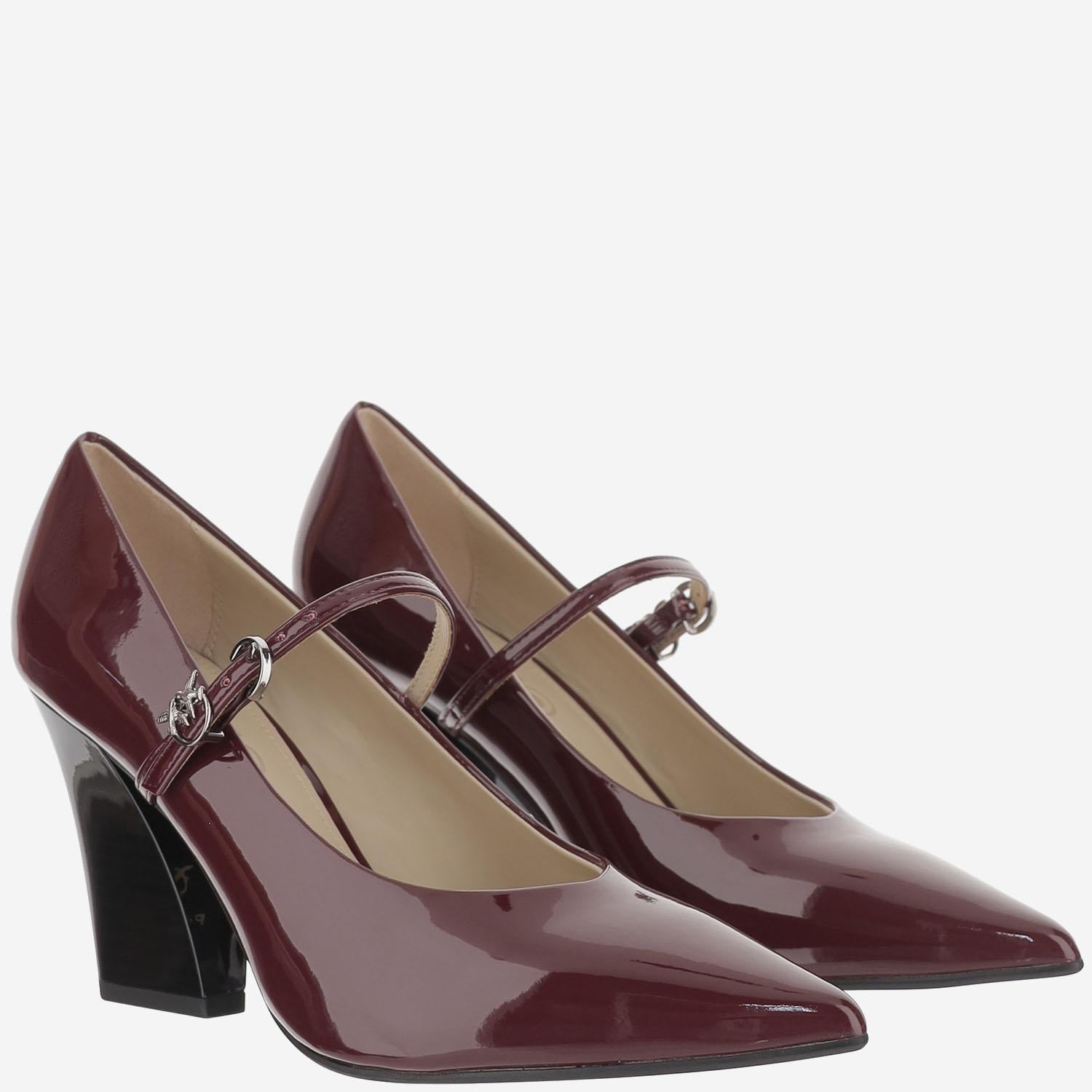 DECOLLETÉ IN PELLE LUCIDA SD0415 E002P61 PINKO