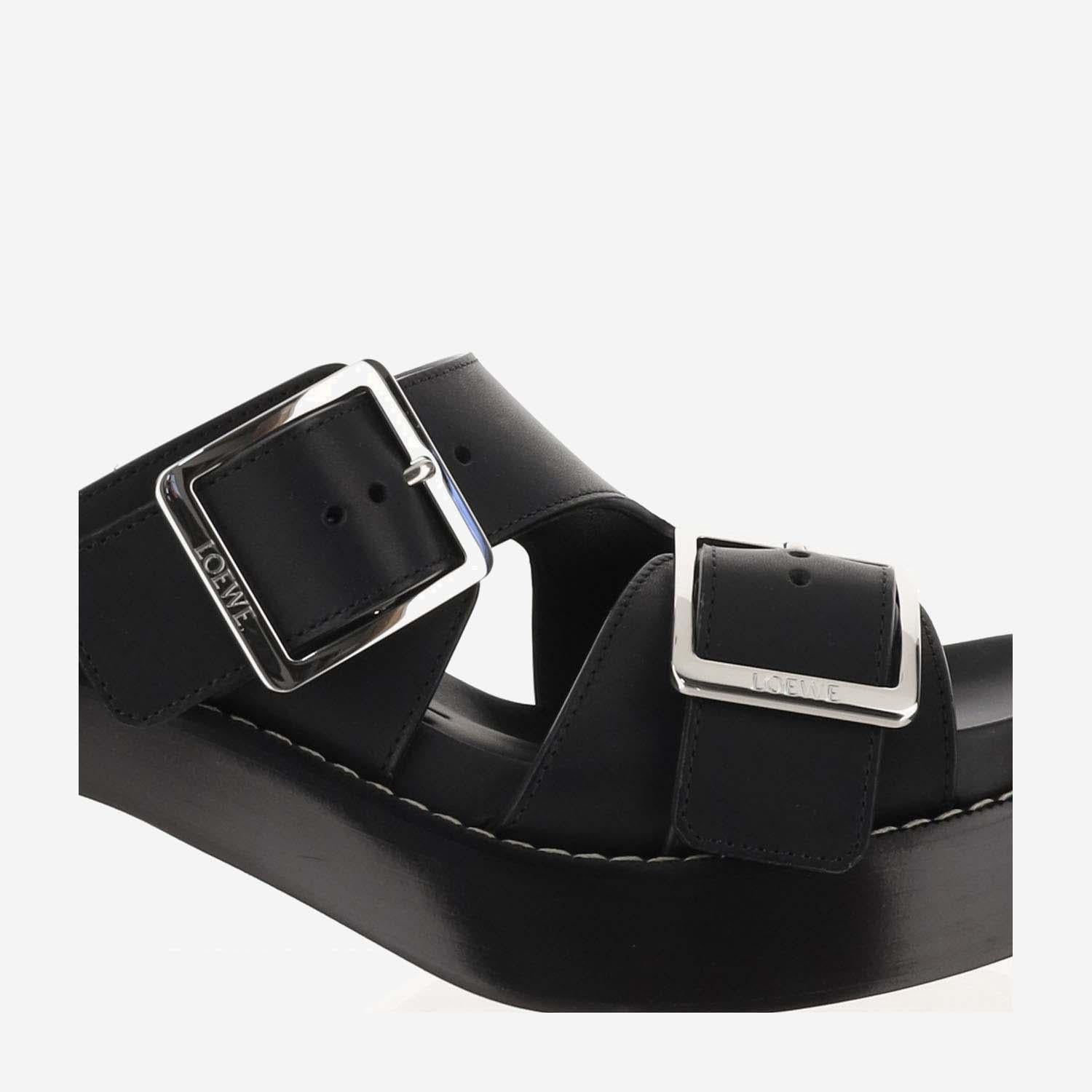 SABOT CON TACCO EASE IN PELLE DI VITELLO L814465X83 1100 LOEWE