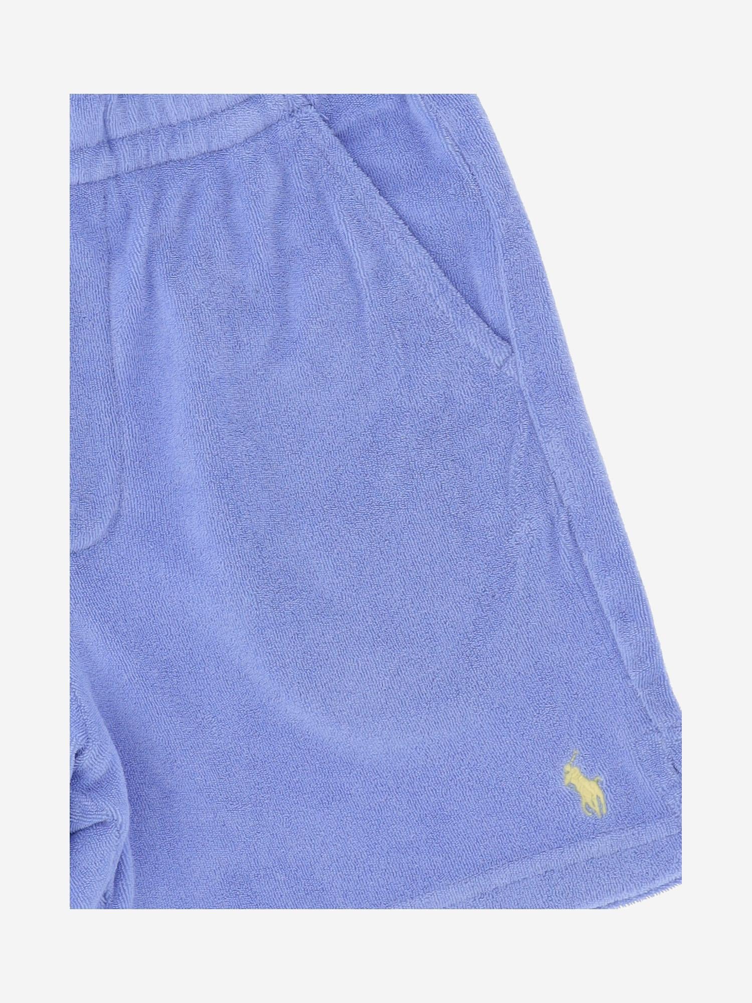 PANTALONI CORTI IN MISTO COTONE CON RICAMO LOGO 323964203 001 POLO RALPH LAUREN KIDS