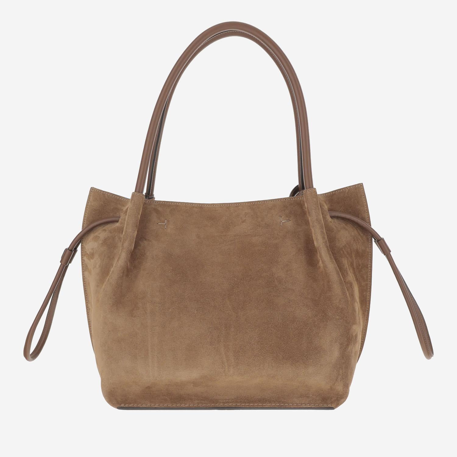 BORSA A SPALLA IN PELLE SCAMOSCIATA XBWBUZS9300P3A 4L13 TODS