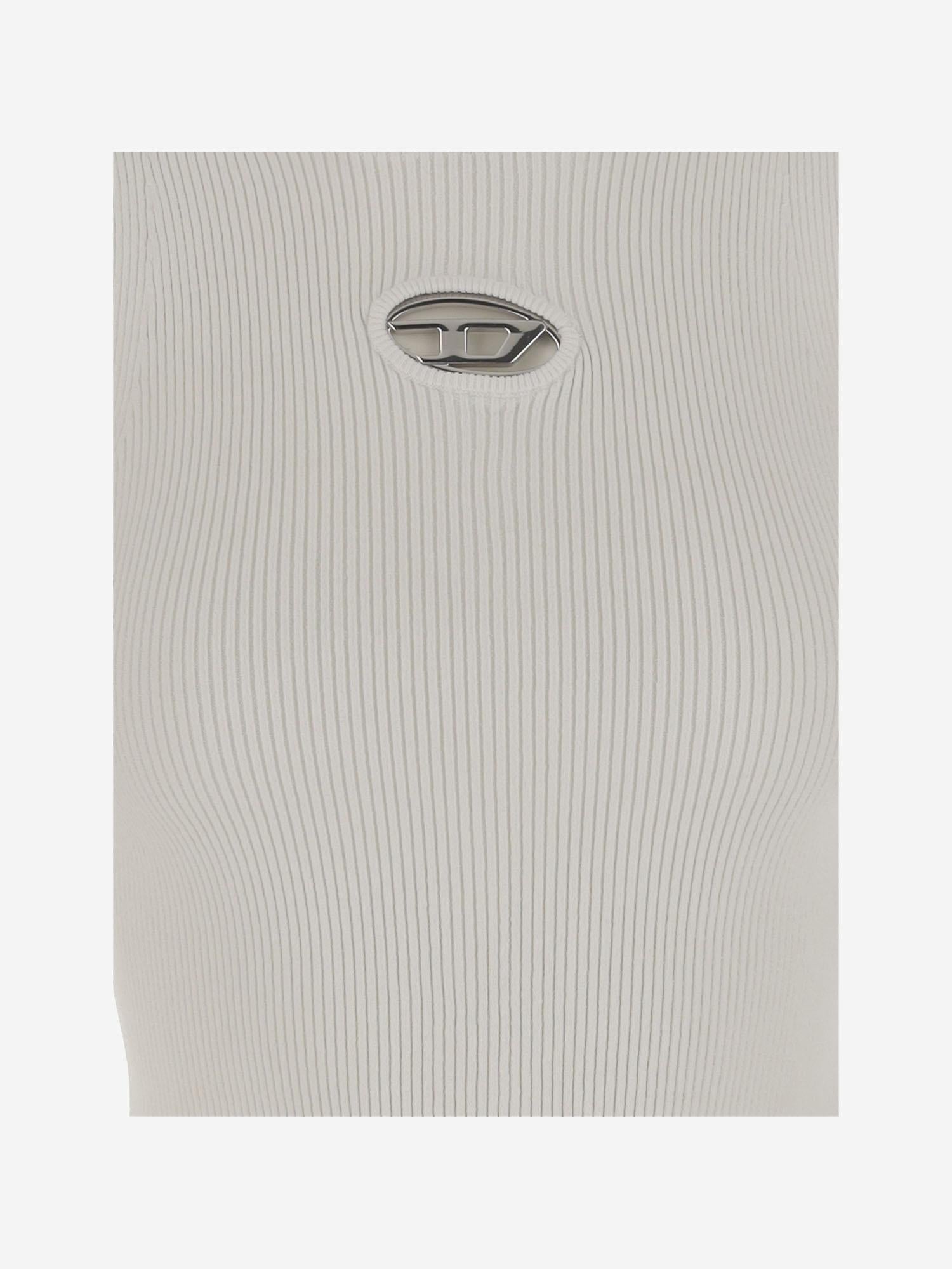 TOP IN MISTO VISCOSA CON LOGO A13020 0DLAX129 DIESEL
