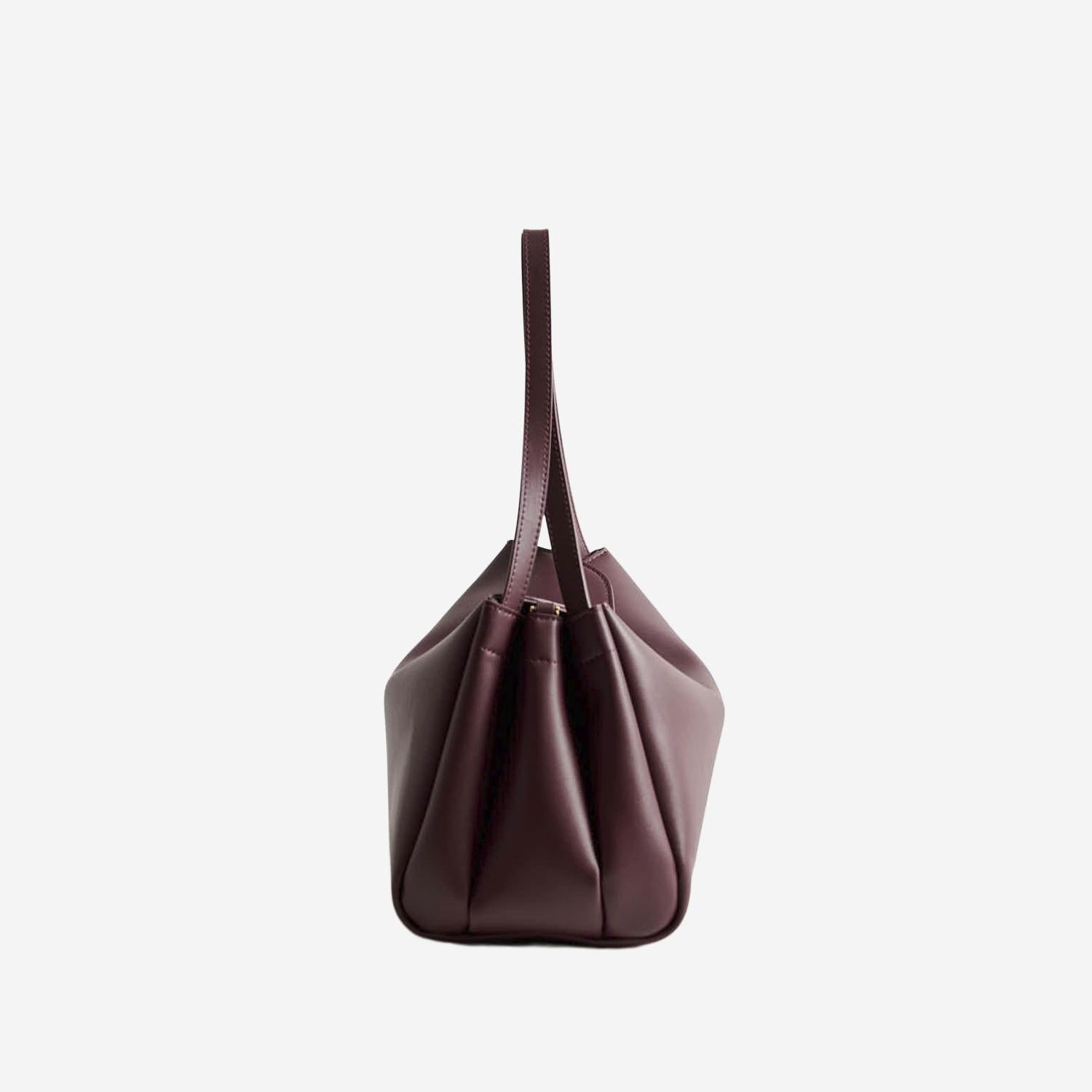 BORSA A SPALLA EUDORA IN TESSUTO VEGANO TMFW25EUDN120 PRUNE THE MOIRE