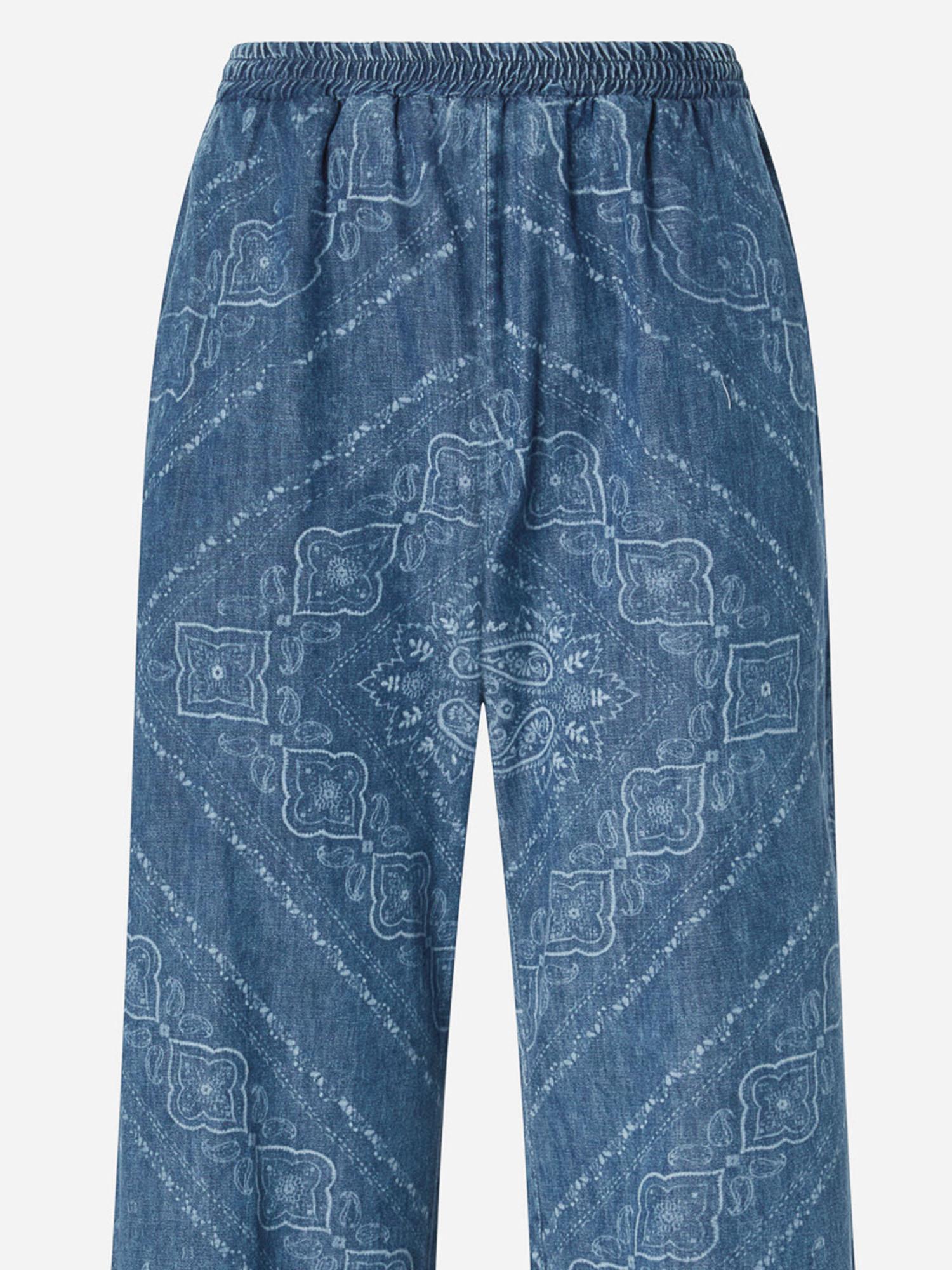 JEANS IN COTONE CON MOTIVO BANDANA 104978 A2I8PJE PINKO