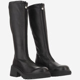 STIVALI IN PELLE LUNEKBFLAT SRNBLACK JIMMY CHOO